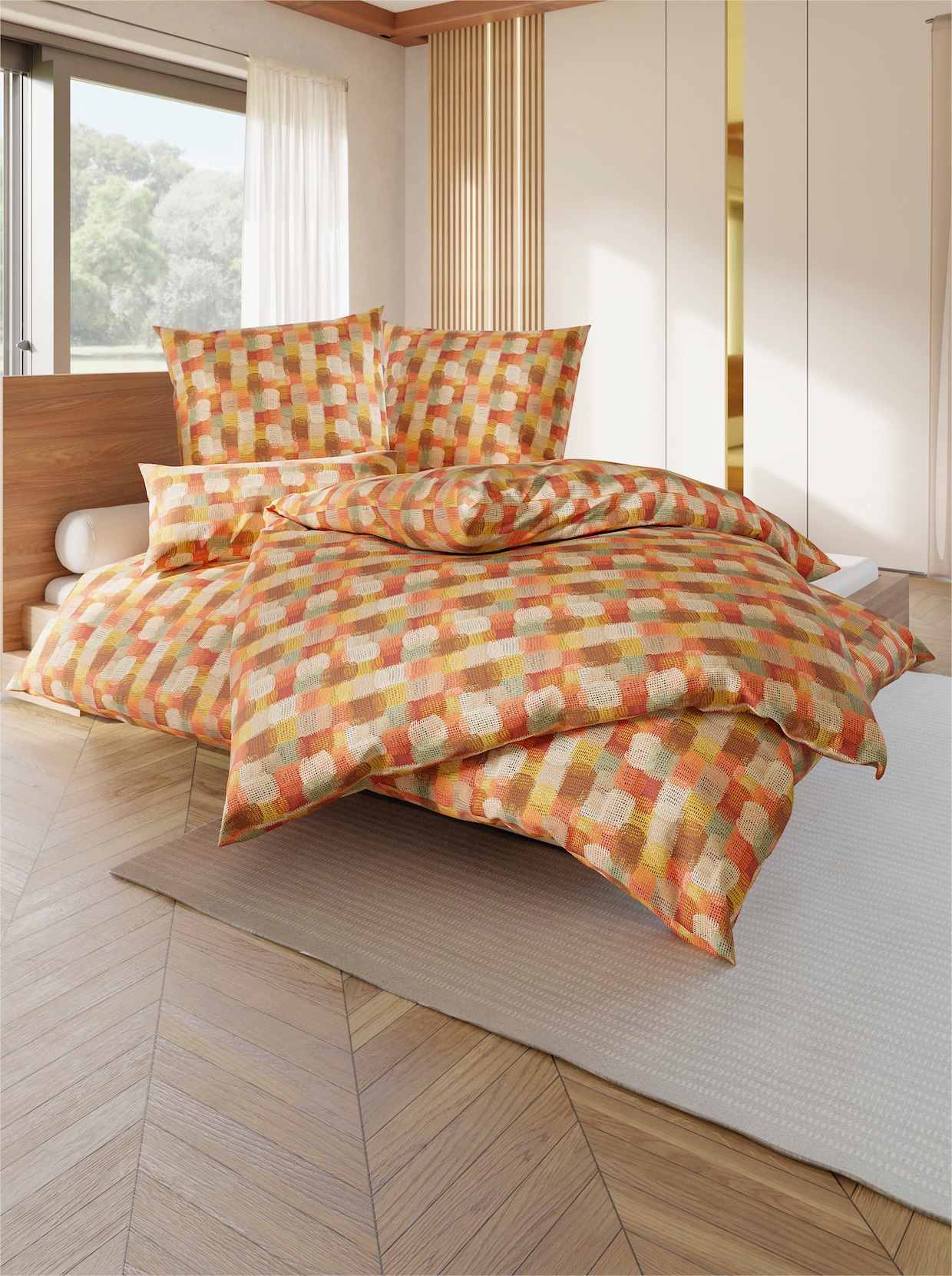 wäschepur Bettwäsche - vanille-terra-bedruckt