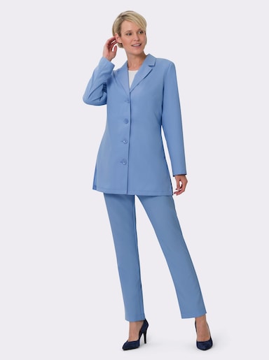 Hosenanzug in pflegeleichter Qualität - himmelblau