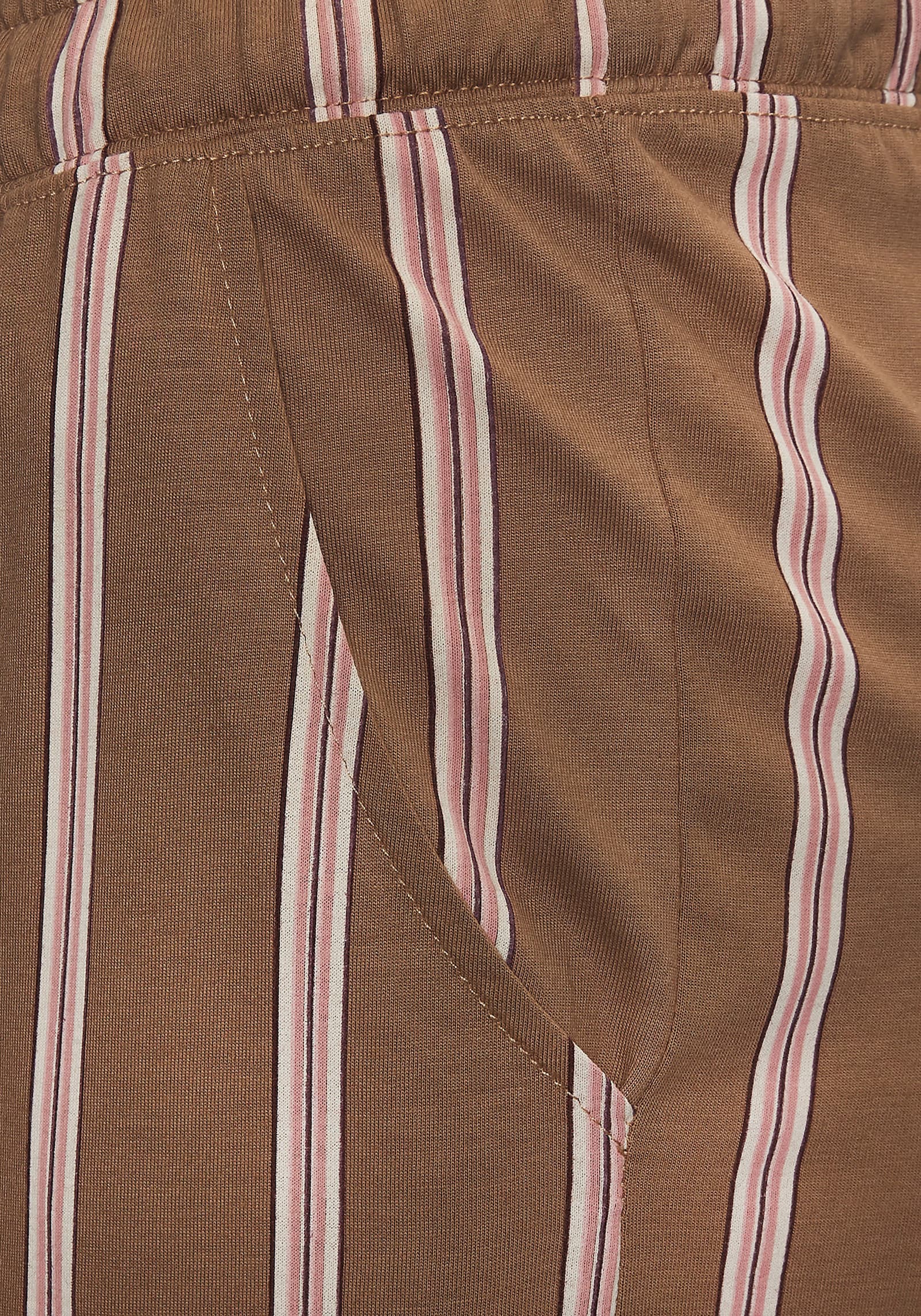 LASCANA Pyjamahose - braun gestreift