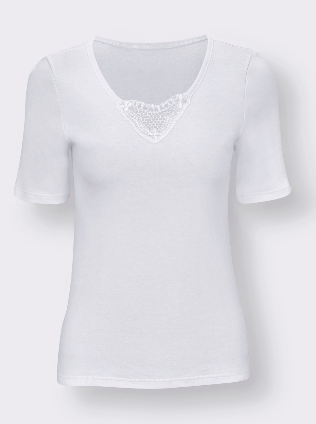 wäschepur Hemd met korte mouwen - wit
