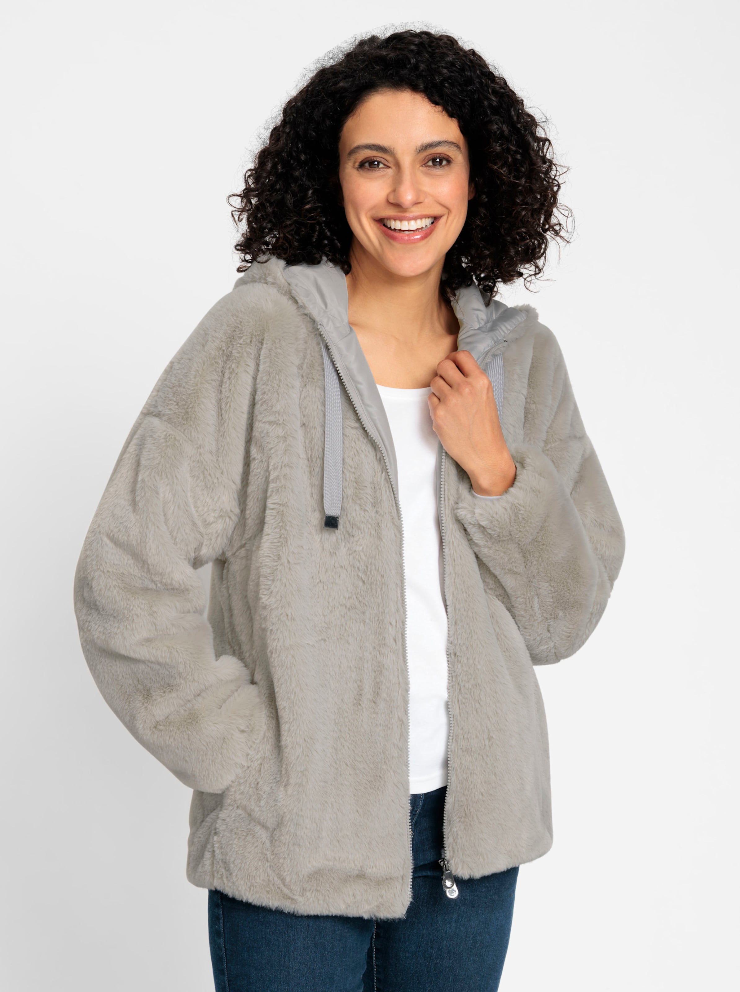 Fellimitatjacke