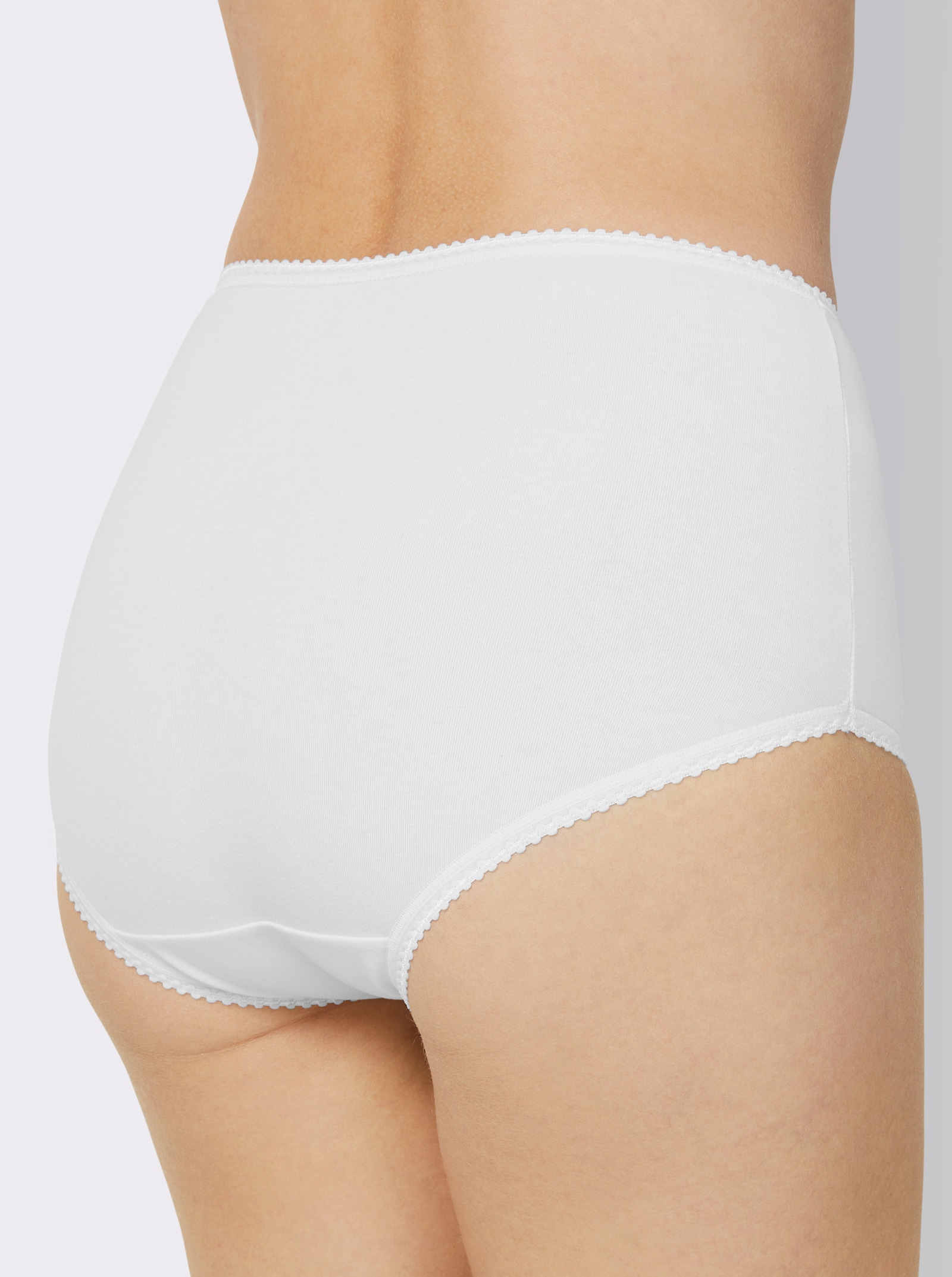 wäschepur Formslip mit Ornament-Spitze - weiß