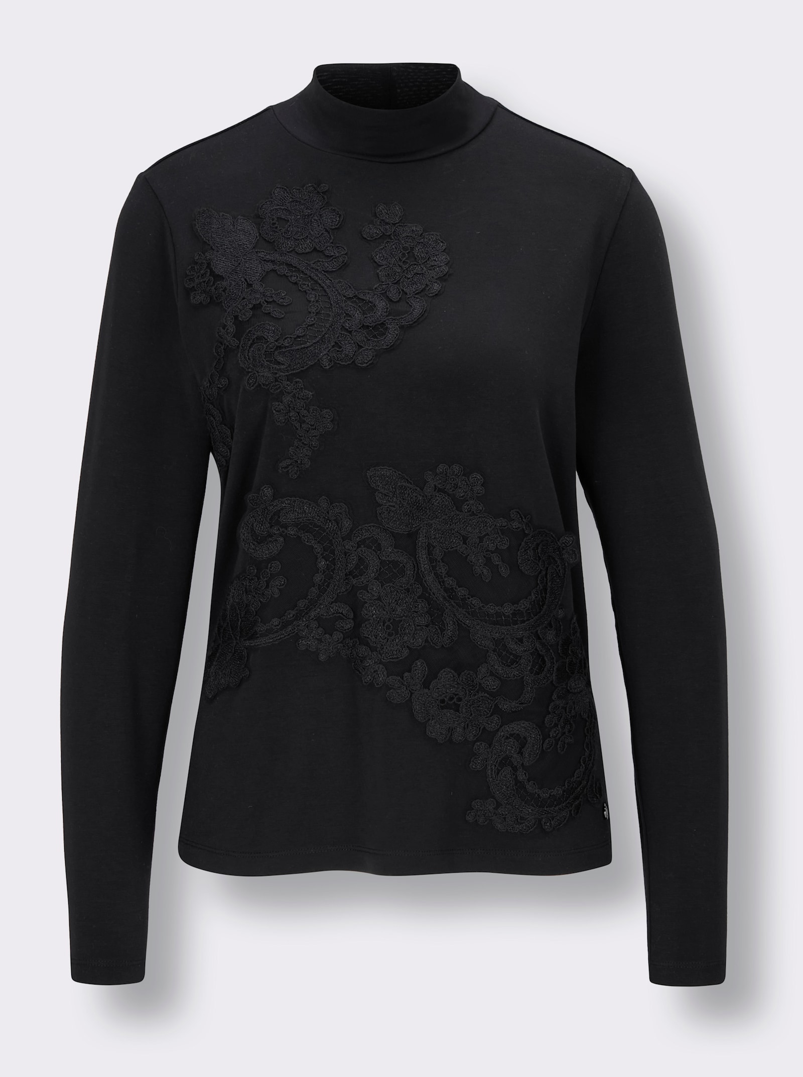 CREATION L PREMIUM Langarmshirt - schwarz