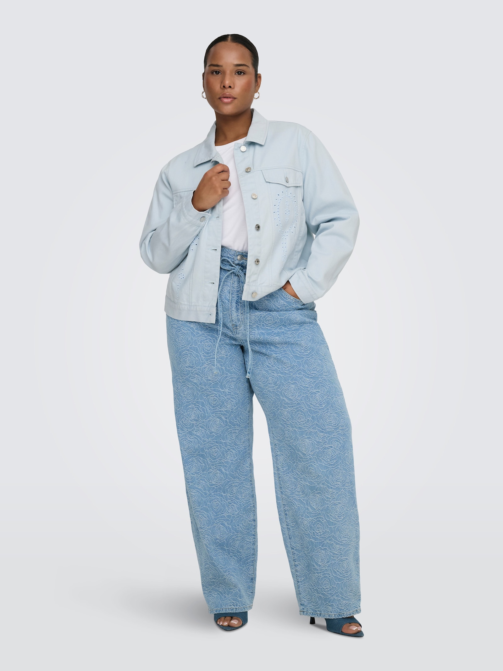 ONLY CARMAKOMA Jeansjacke - ballad blue