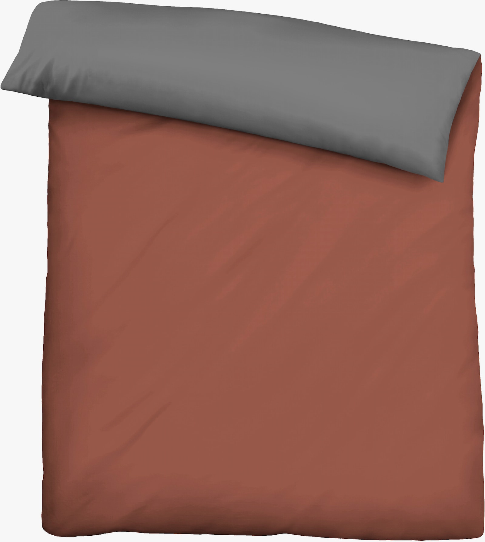 Biberna Bettwäsche - braun-grau