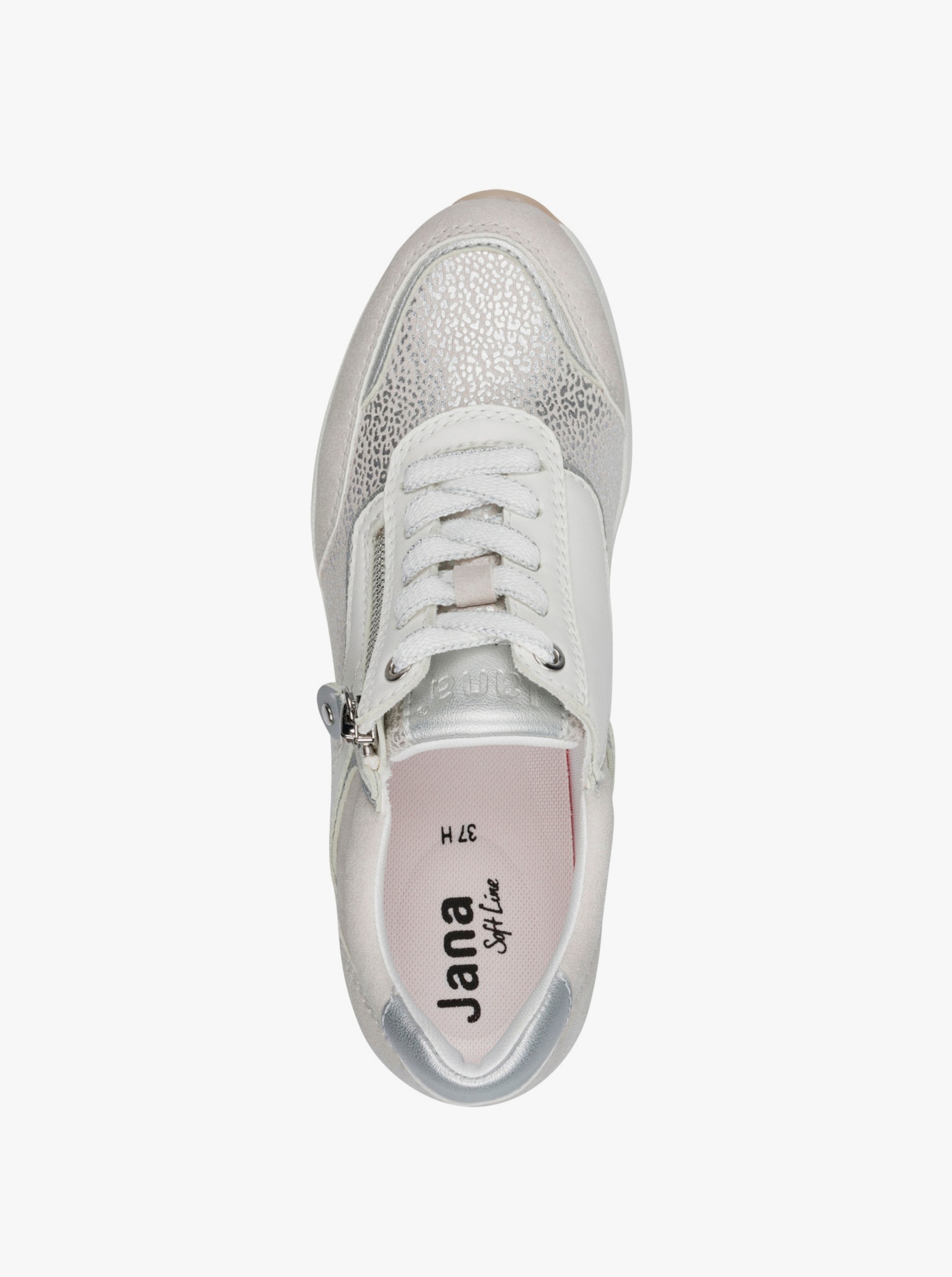 Jana Sneaker im Materialmix - weiß