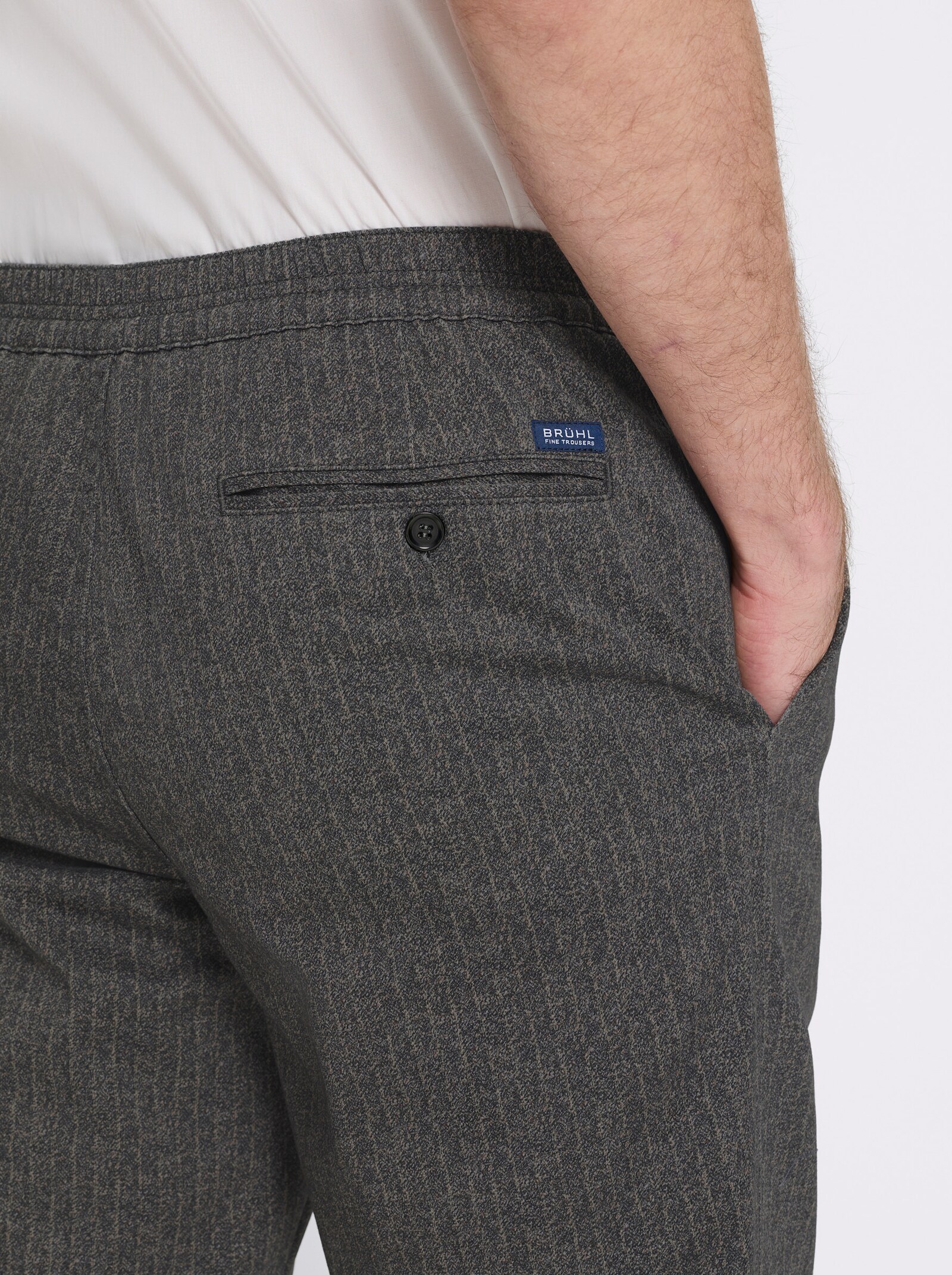 Brühl Schlupfhose mit Easy Care-Ausrüstung - schoko-gestreift