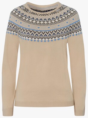 Pullover - sand-gemustert