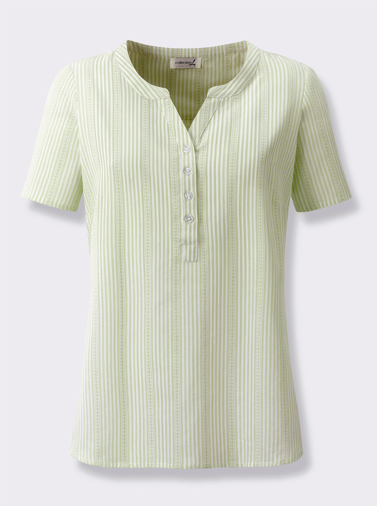 Gestreifte Bluse - pistazie-gestreift