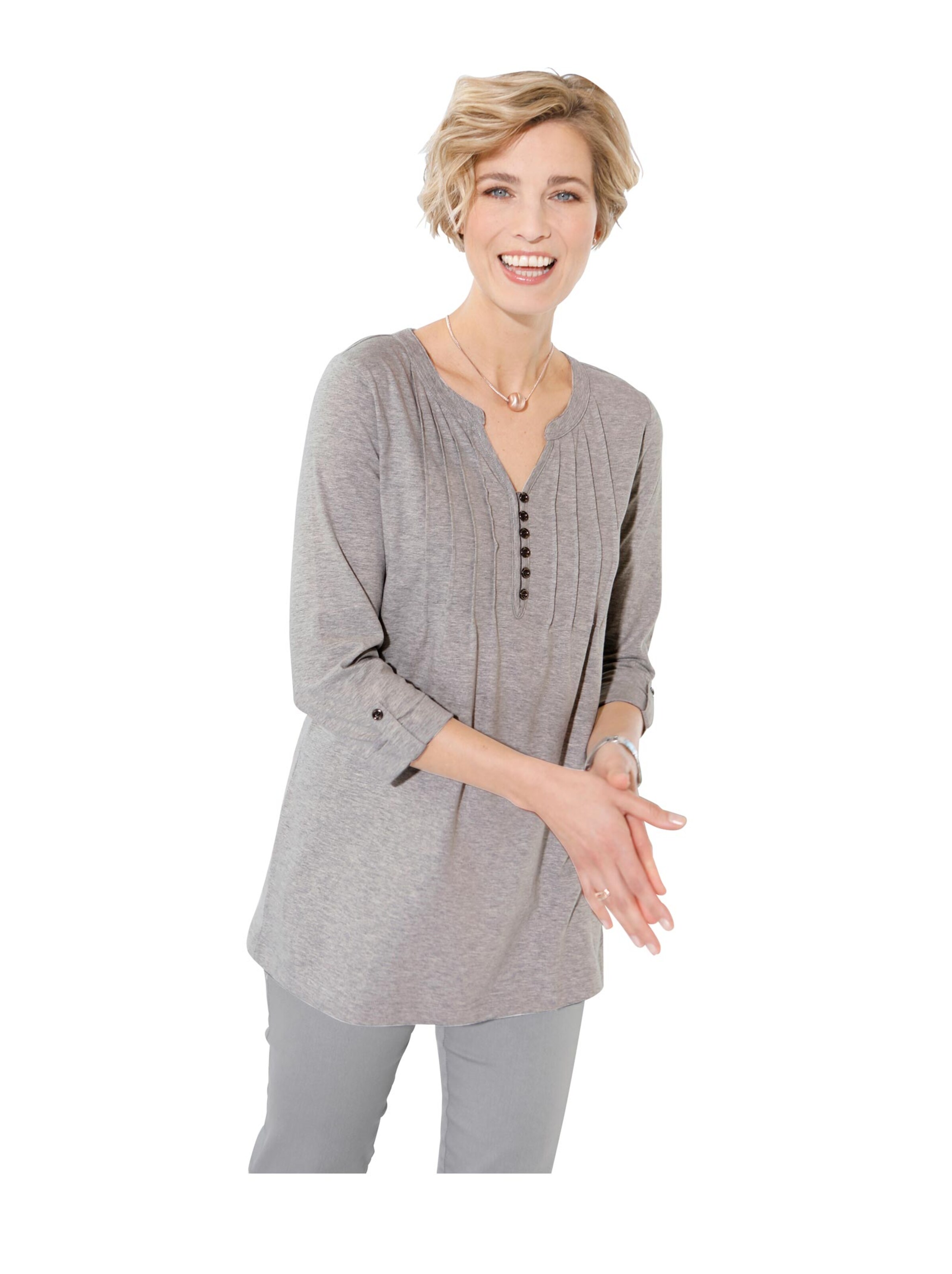 Shirt - grau-meliert