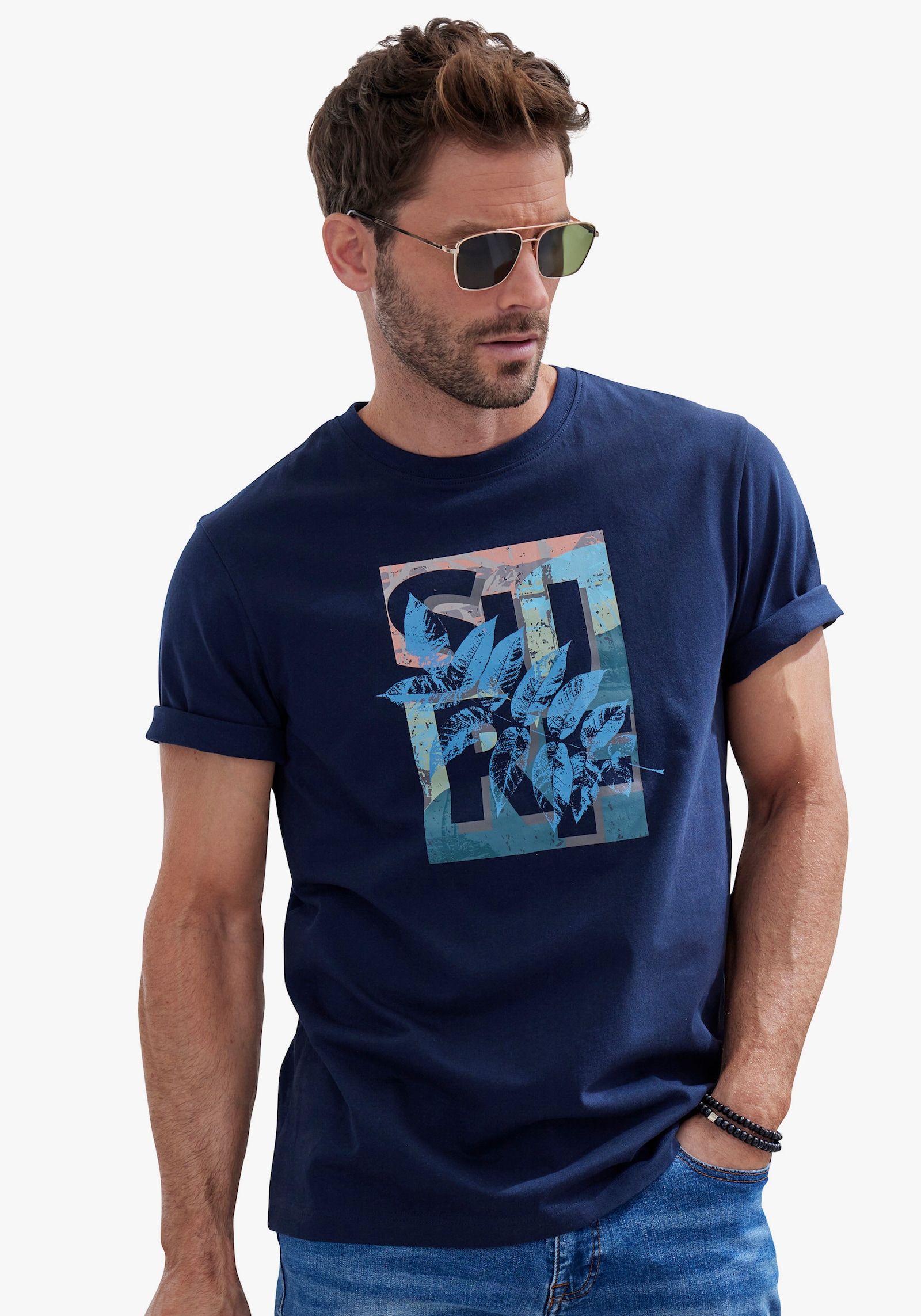 John Devin T-Shirt - navy