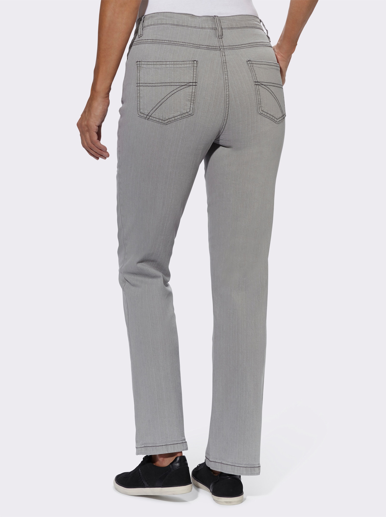 5-Pocket-Jeans mit Baumwoll-Stretch - grey-denim