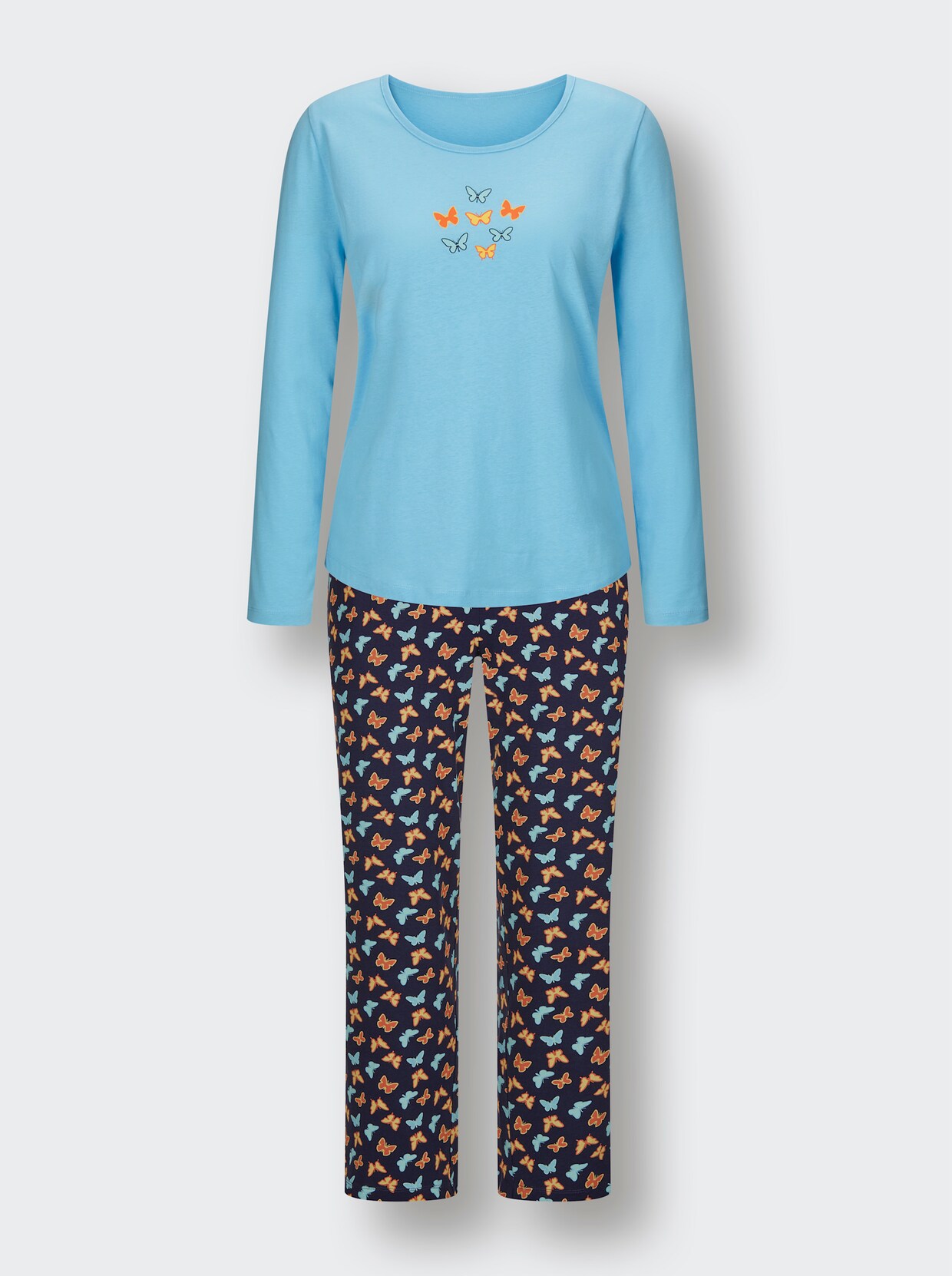wäschepur Pyjama's - aqua + marine bedrukt