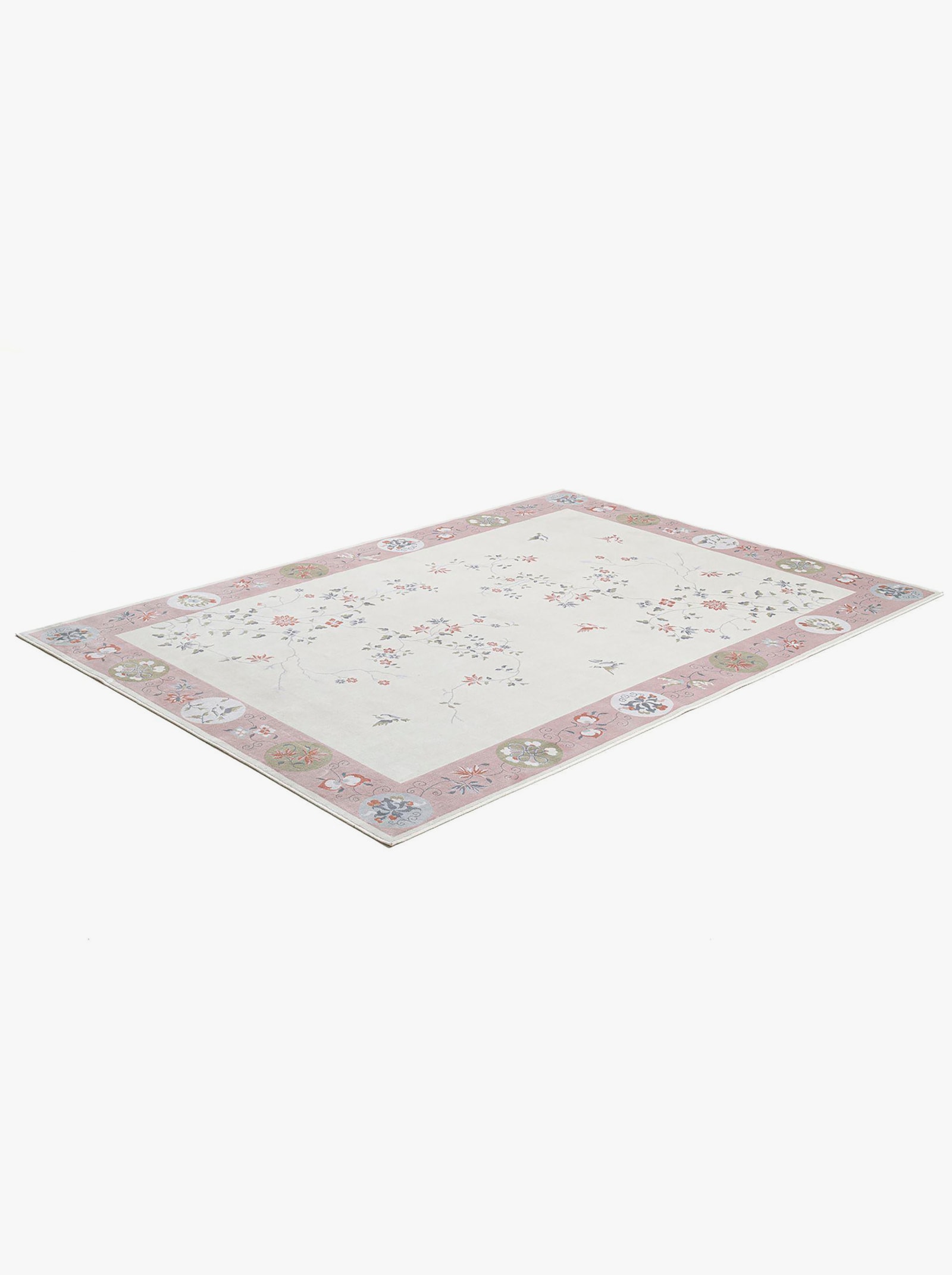 Theko Teppich - rosa