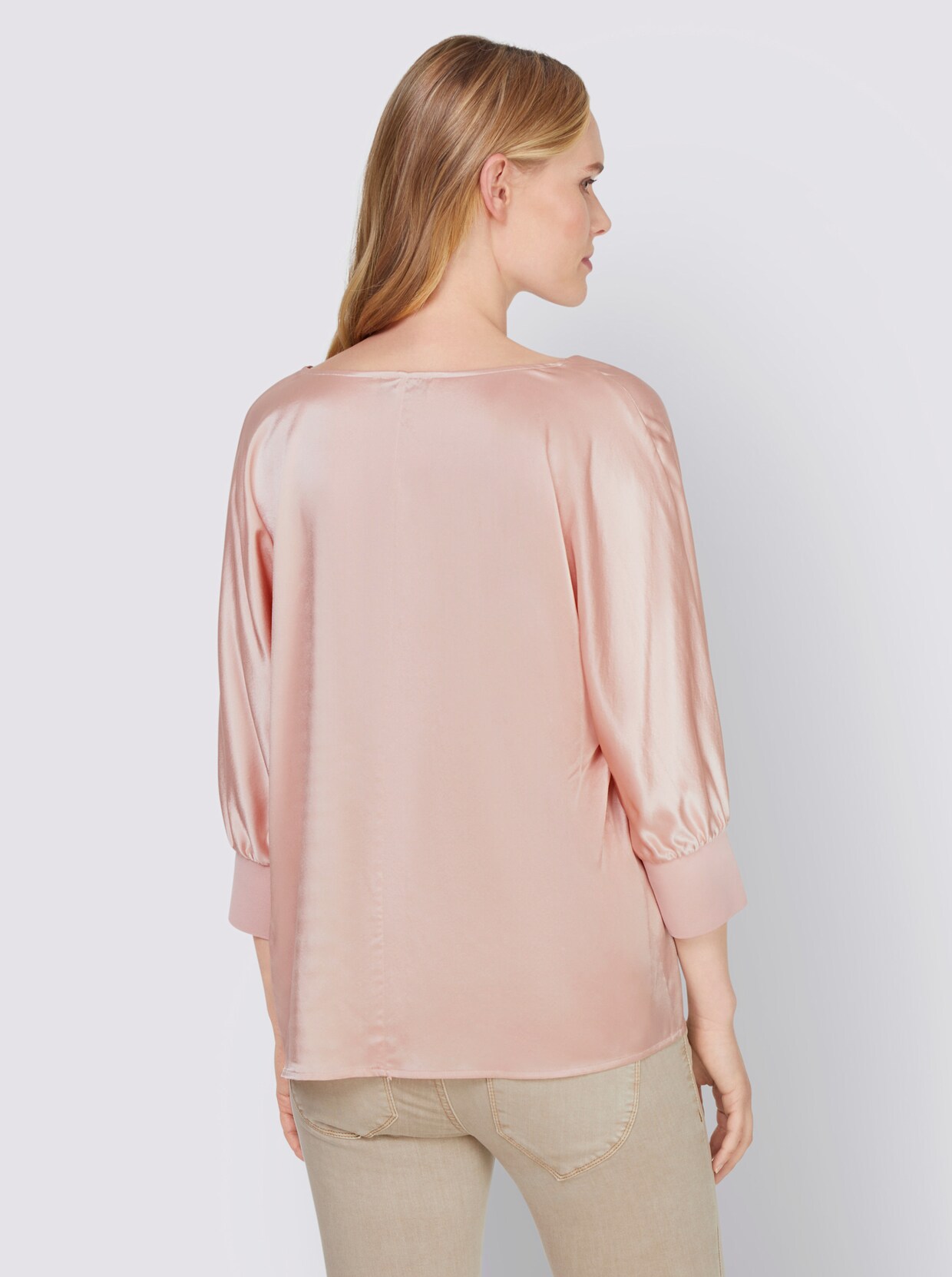 heine Seidenbluse - puder