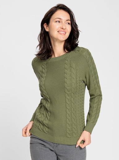 Strickpullover - schilf