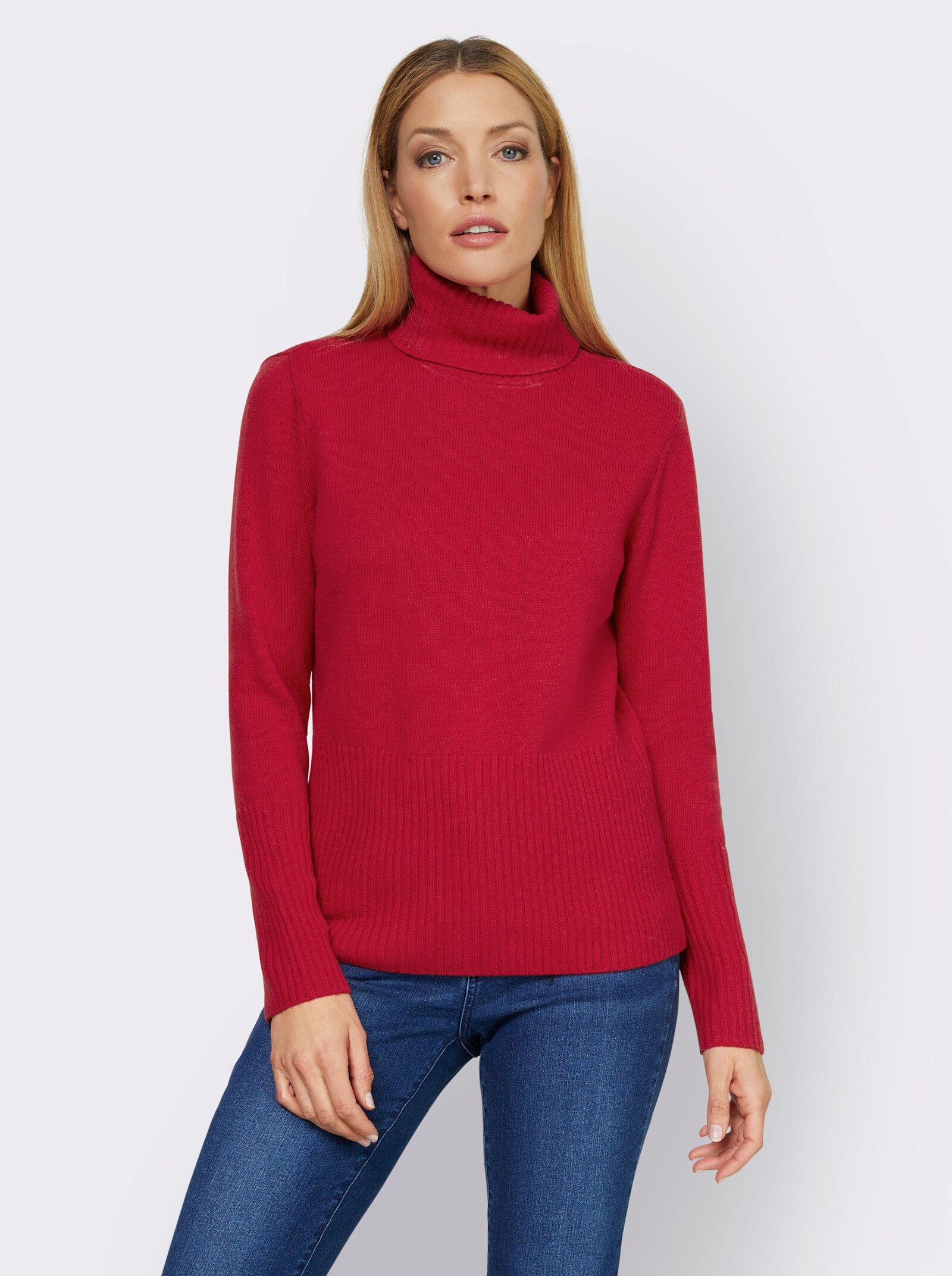 heine Rollkragenpullover mit Kaschmir-Anteil - rot