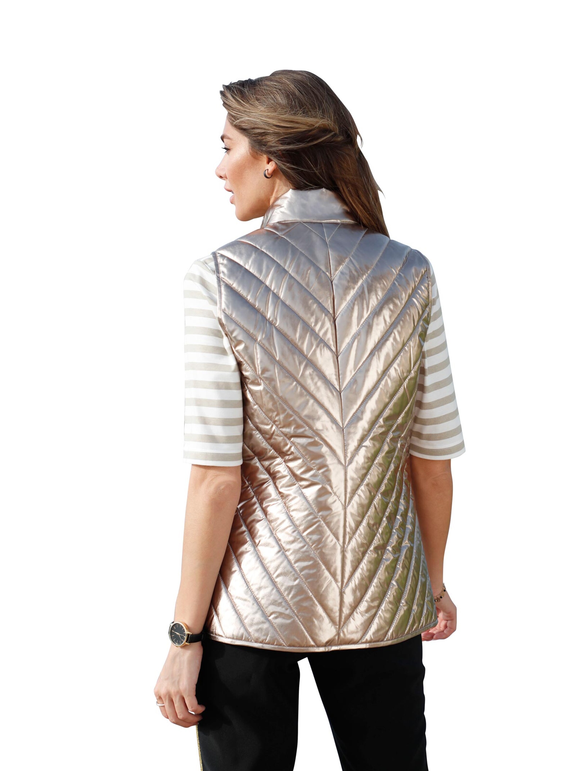 Steppweste - goldfarben