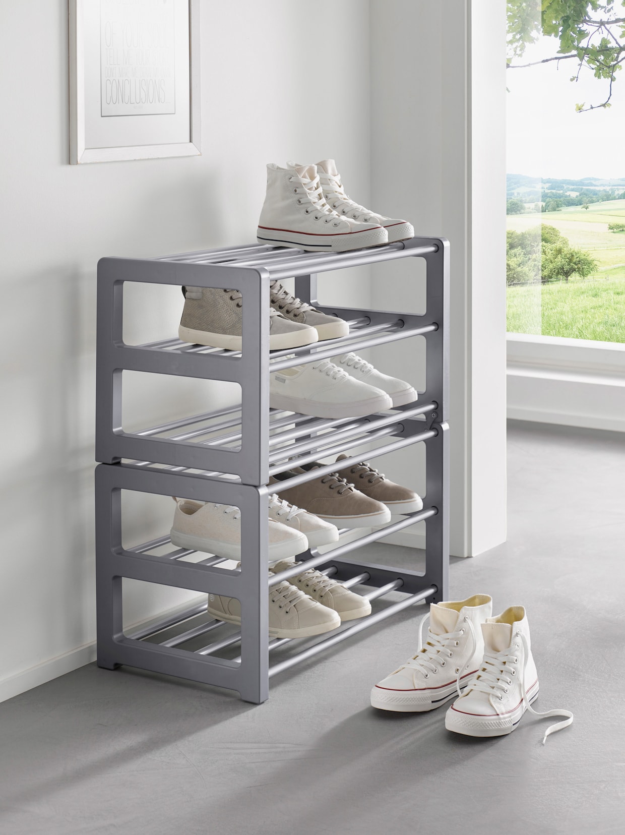 heine home Étagère à chaussures - couleur argent