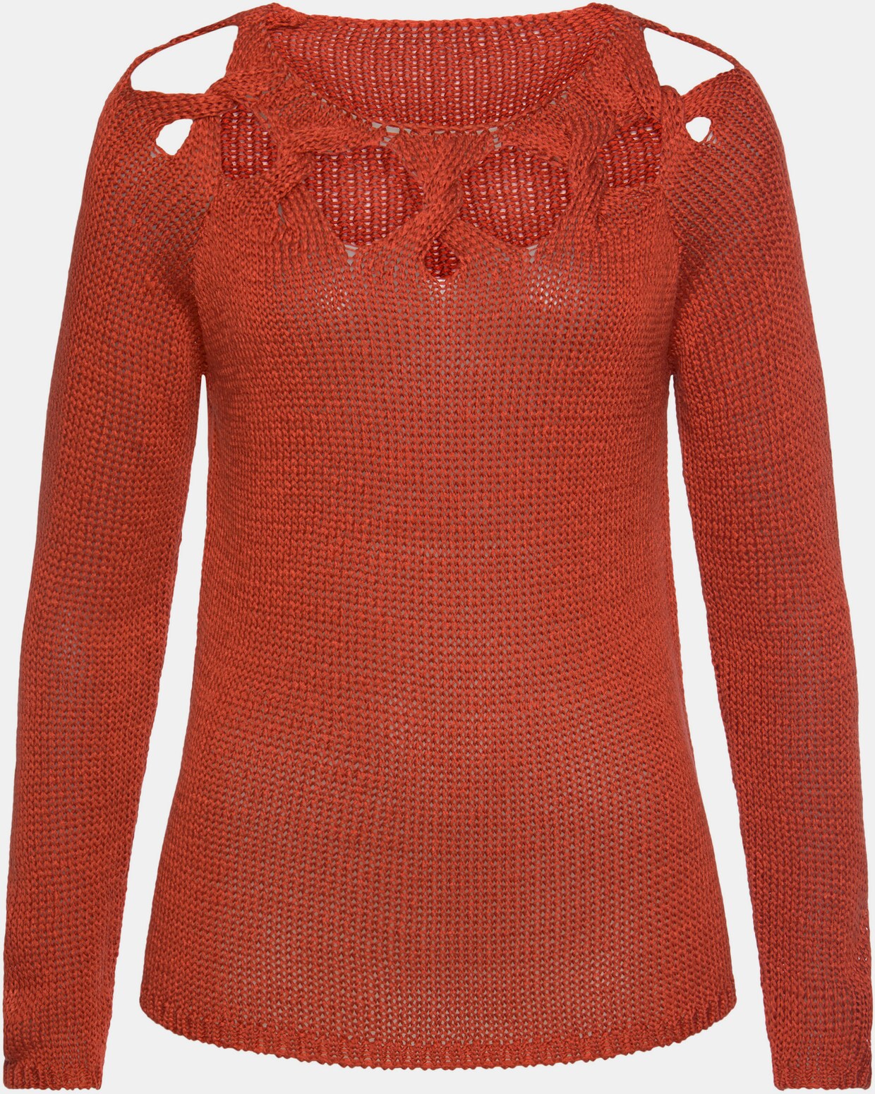 LASCANA Strickpullover - rostrot