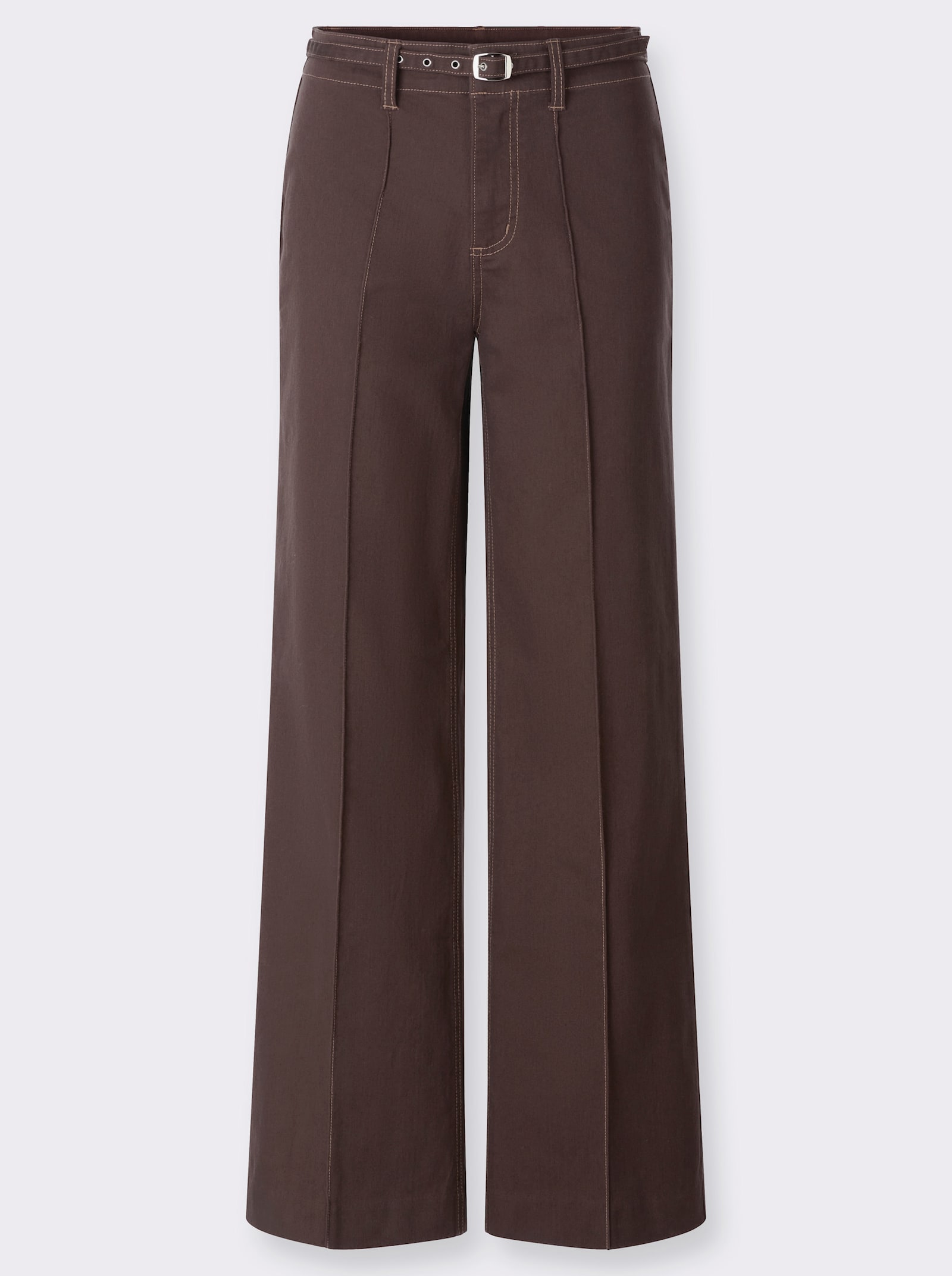  Jeans mit Biese vorne - brown-denim