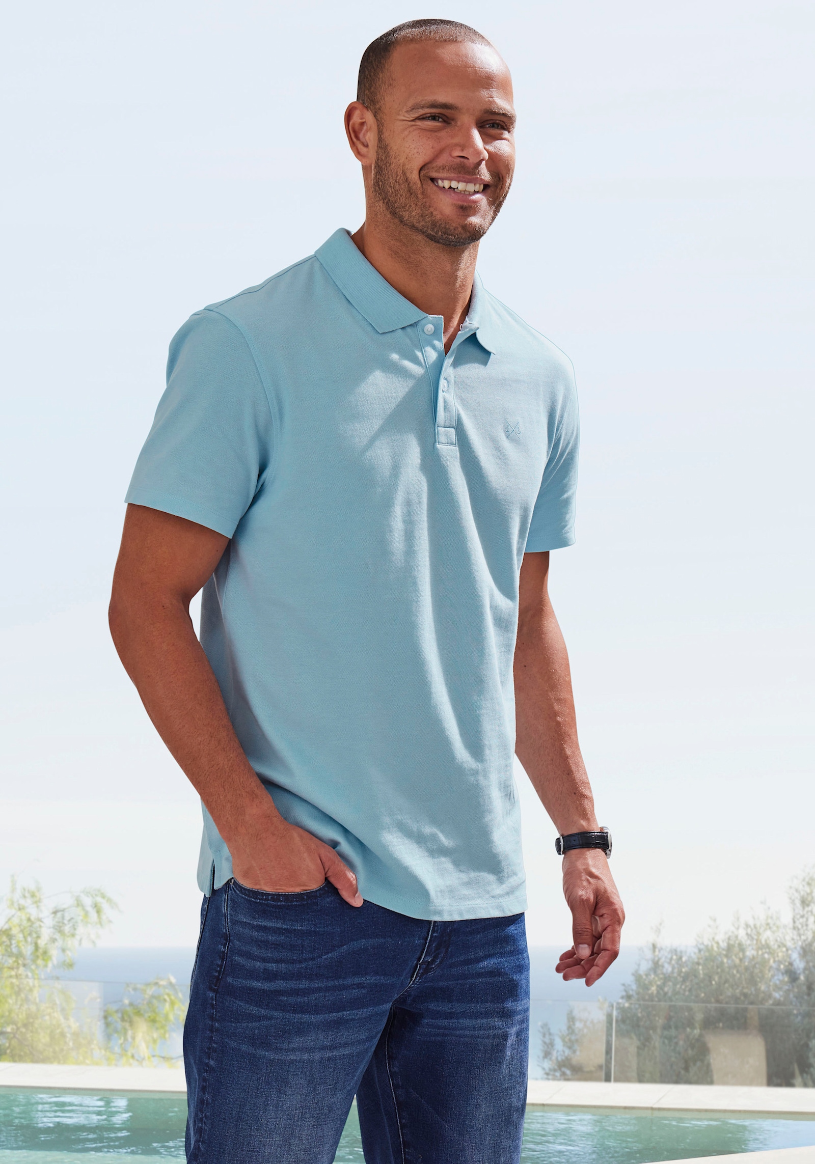 John Devin Poloshirt - hellblau