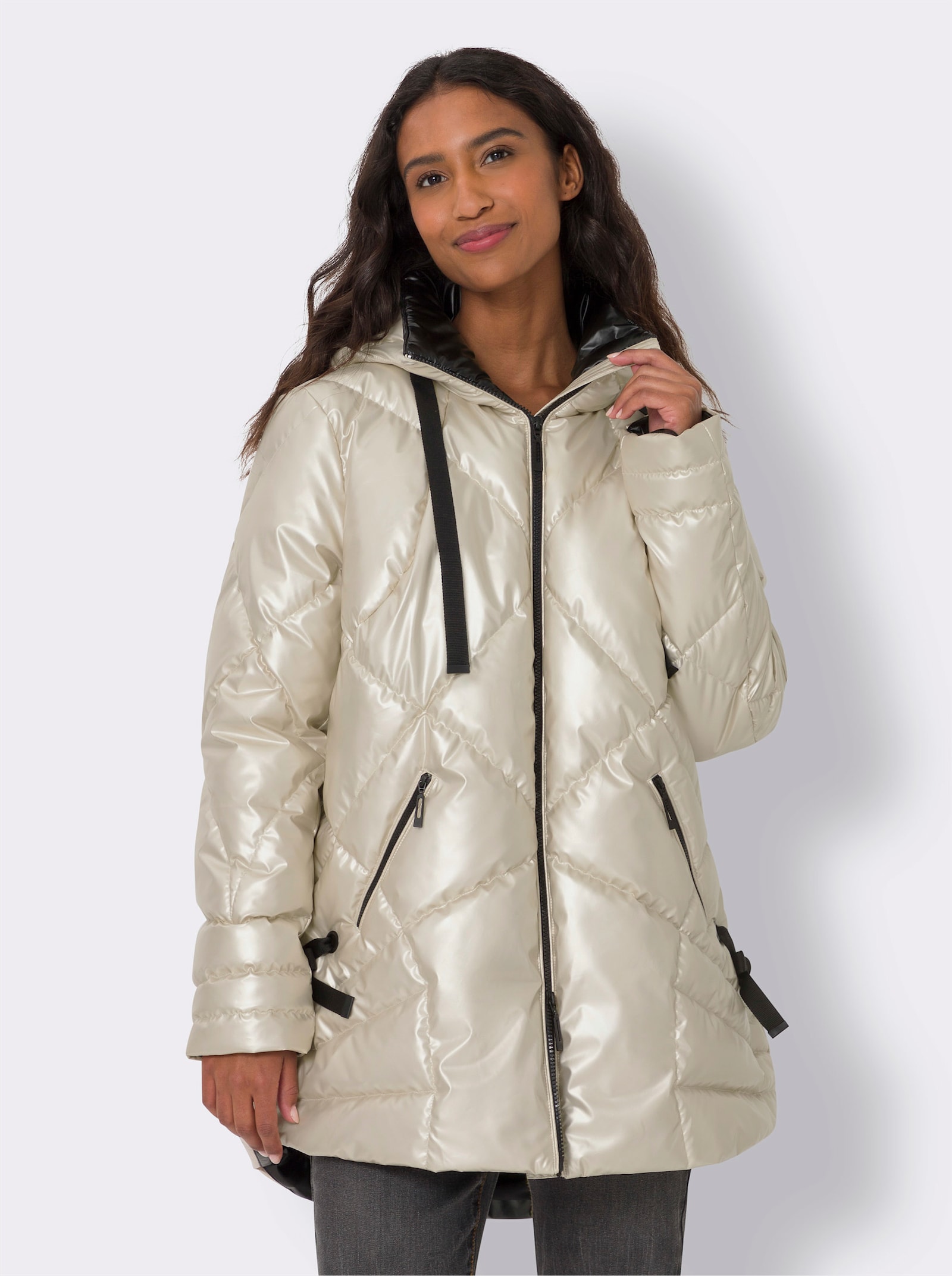 heine Gewatteerde jas in metallic look - metallic