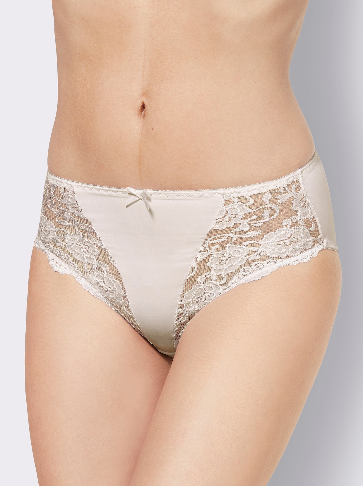 Sassa Slip - blanc + couleur poudre