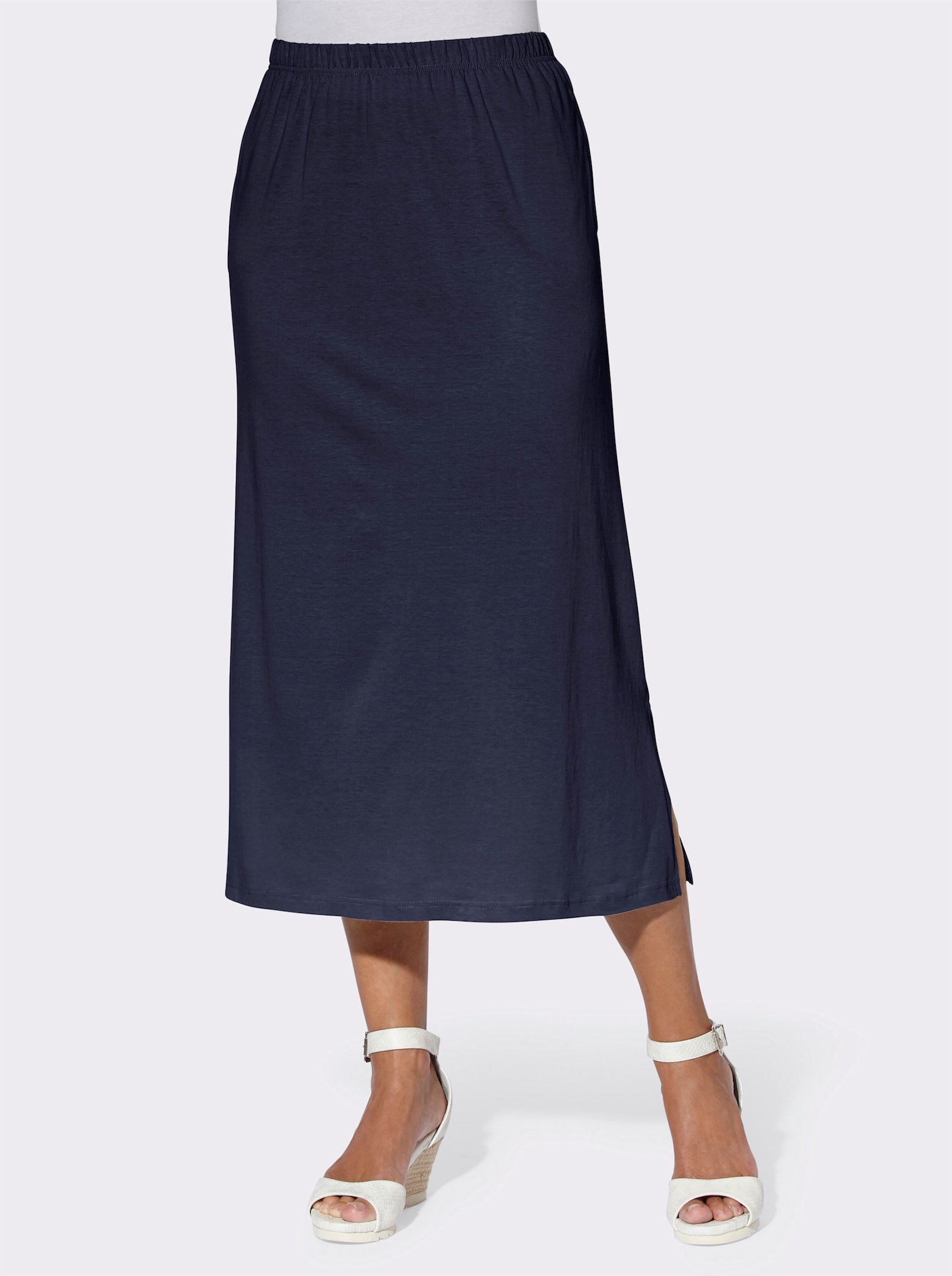 Jerseyrock in Schlupfform - marine