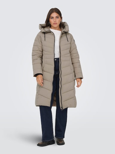 ONLY CARMAKOMA Steppmantel - silver mink