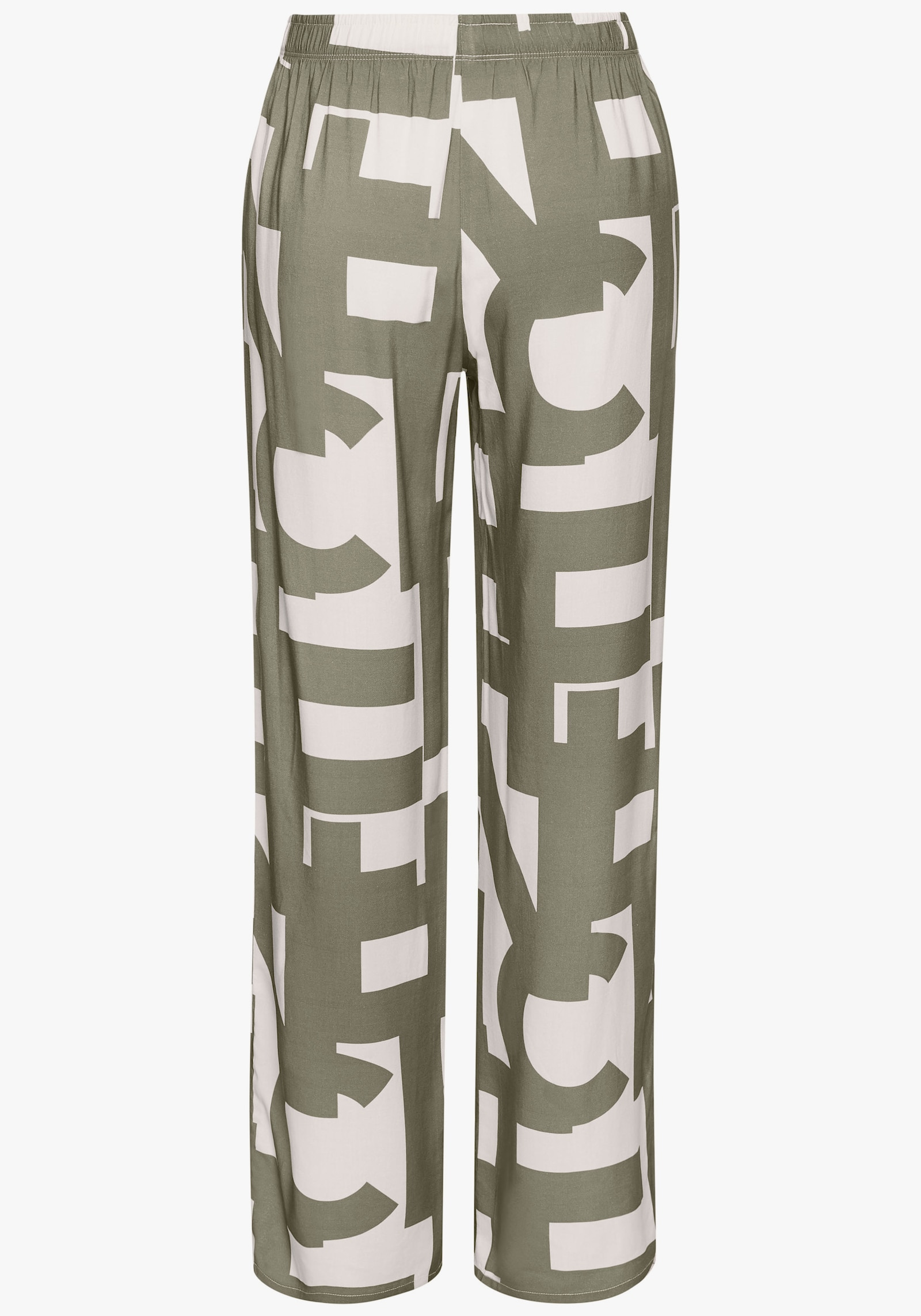 French Connection Bas de pyjama - vert-blanc à motifs