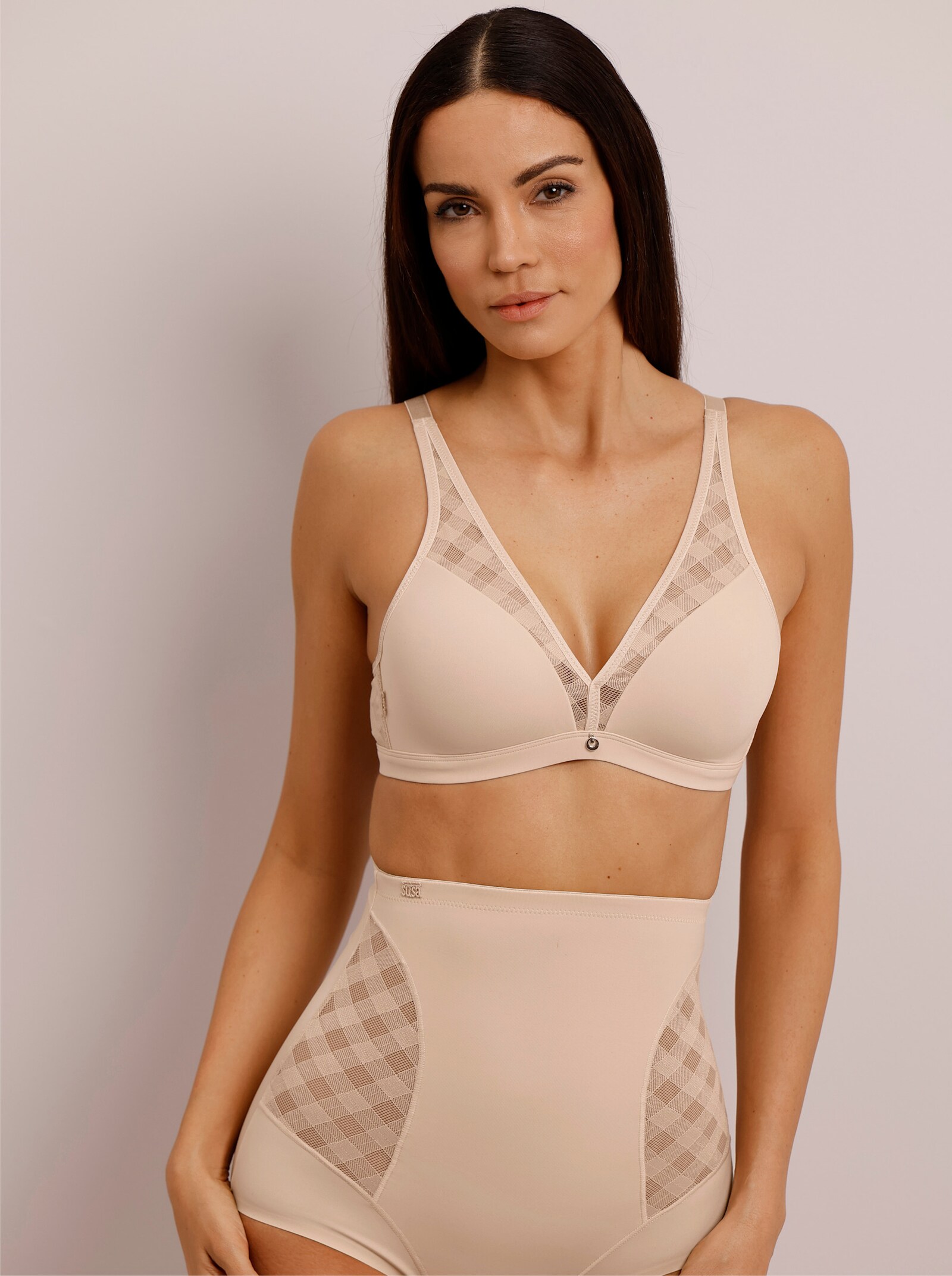 Susa Miederhose mit hoher Taille - elfenbein