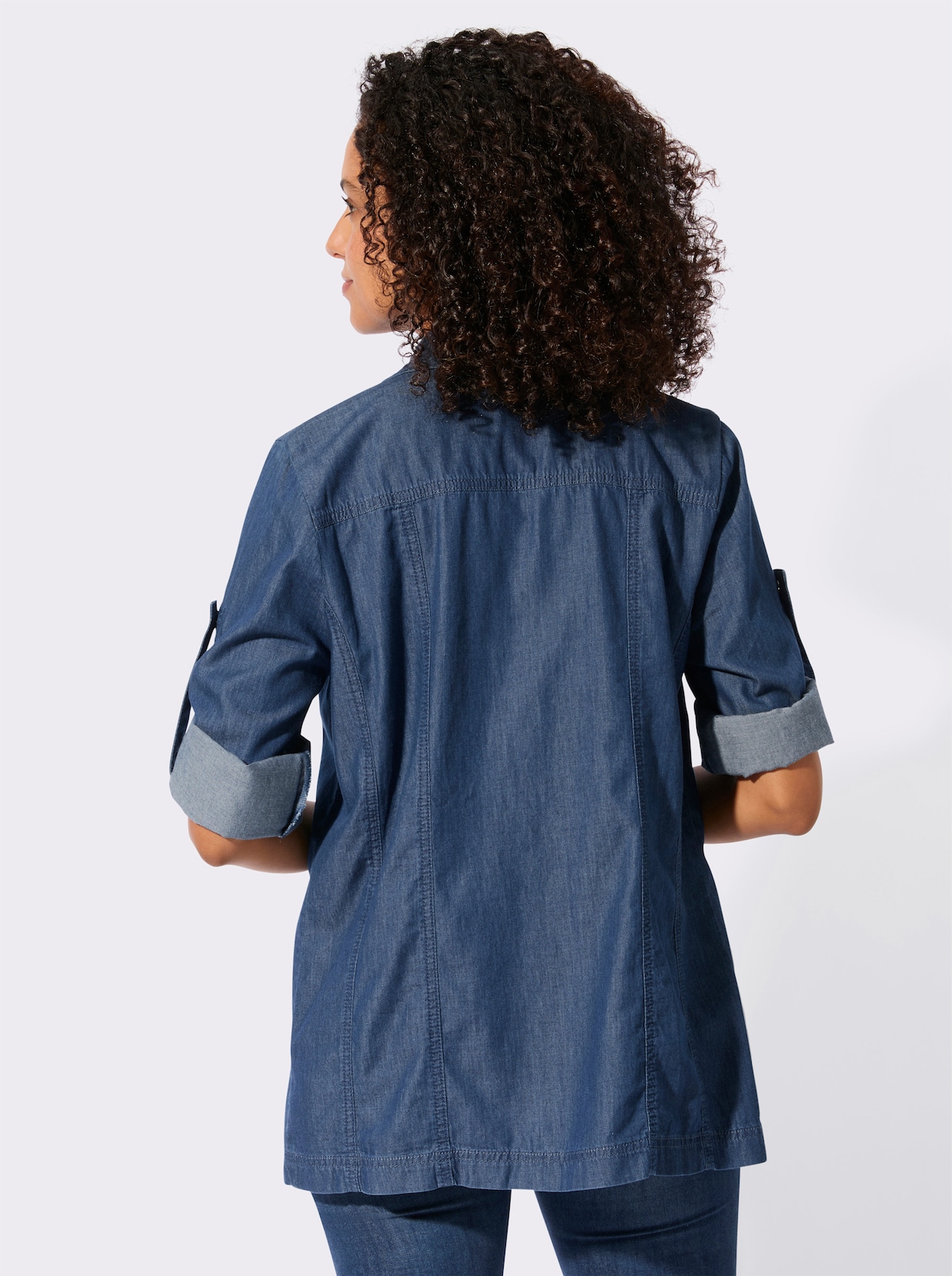 Blusenjacke - blue-stone-washed