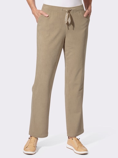 Cordhose mit Rundum-Dehnbund - beige