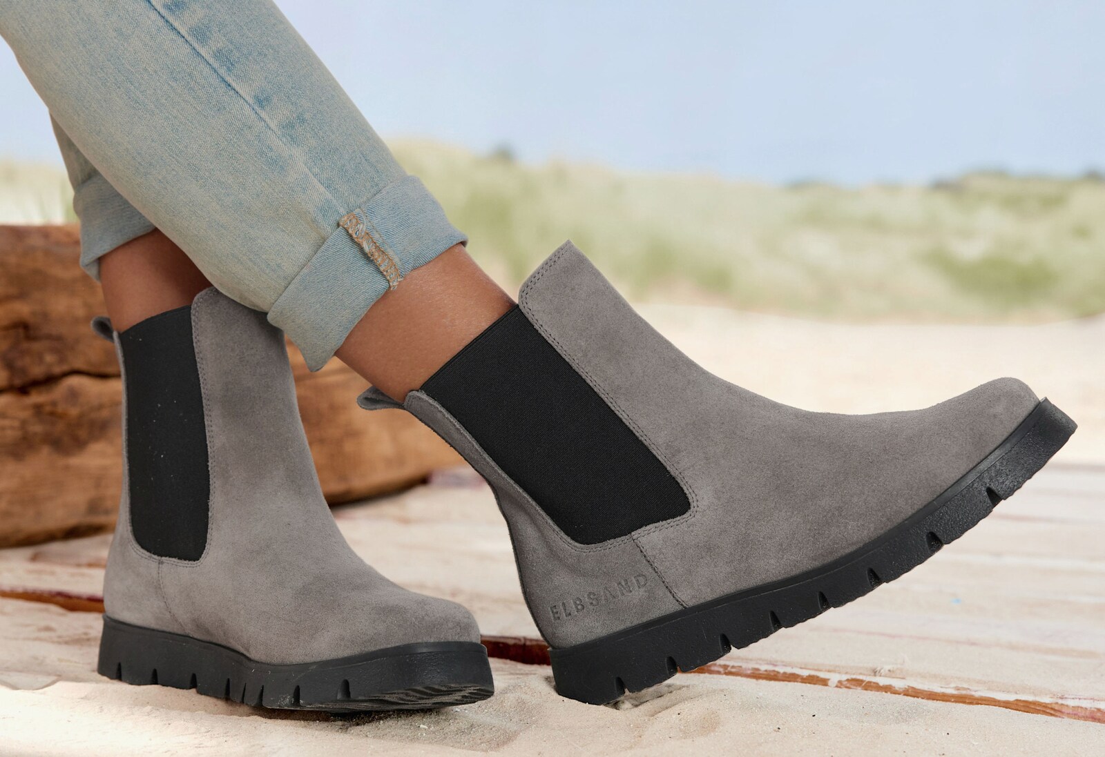 Elbsand Stiefelette - grau