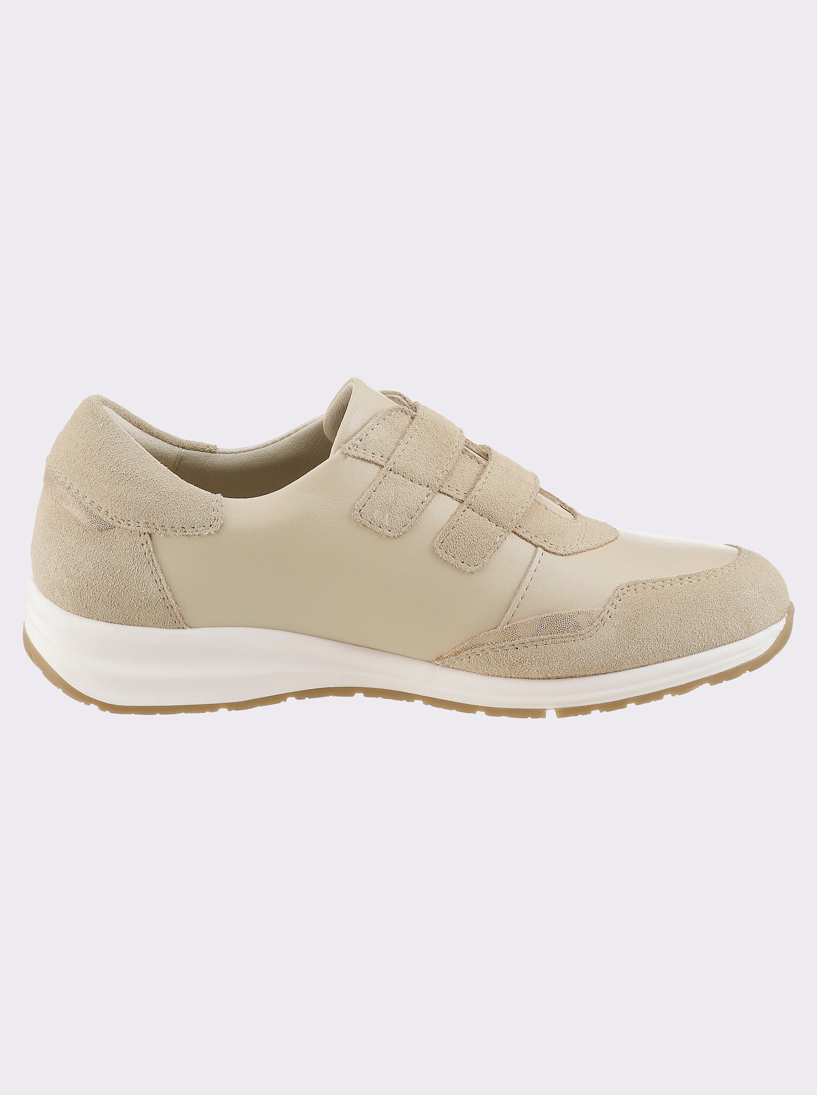 airsoft modern+ Klettschuh aus Leder - beige