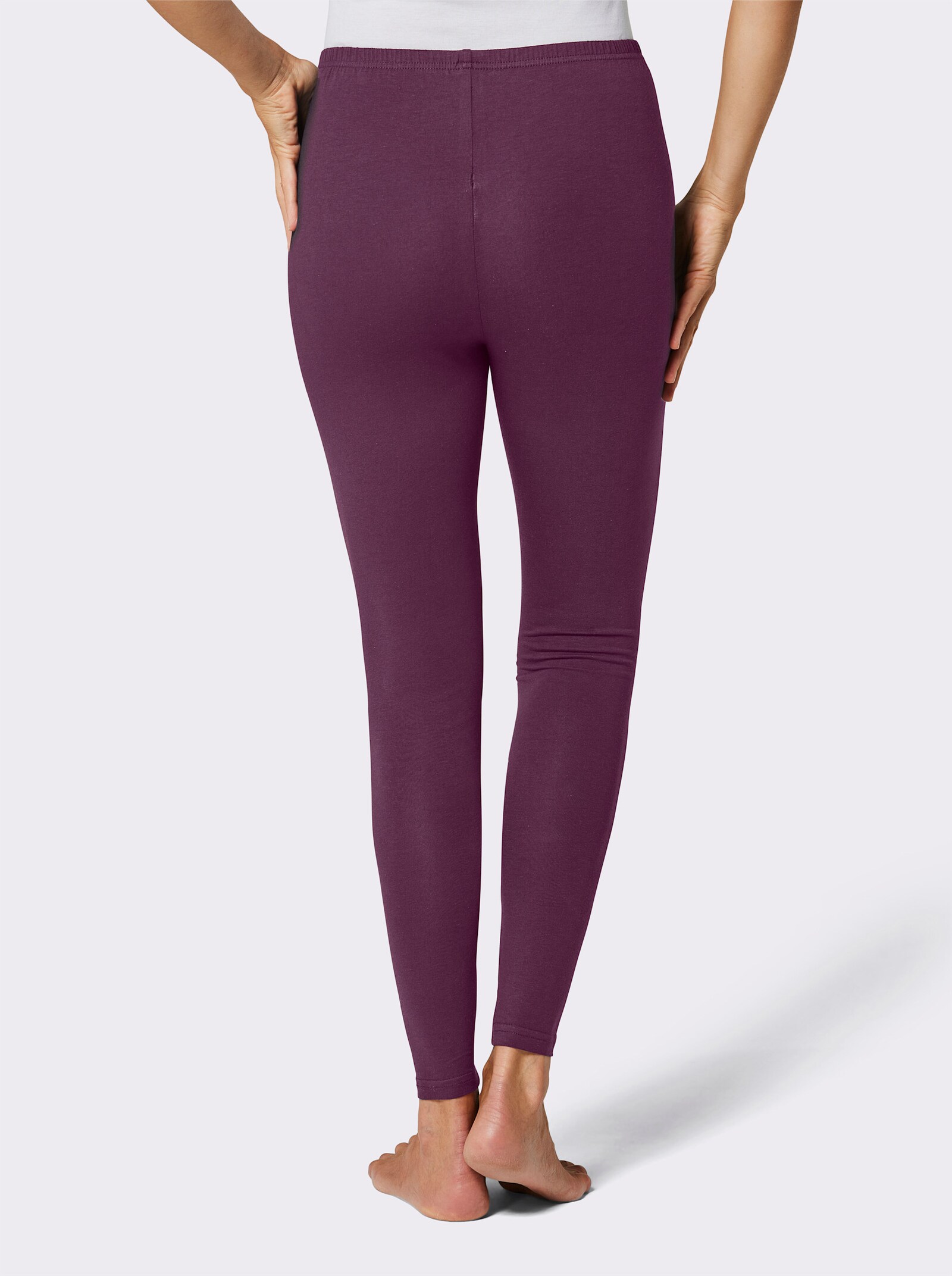 Legging met comfortband - bordeaux