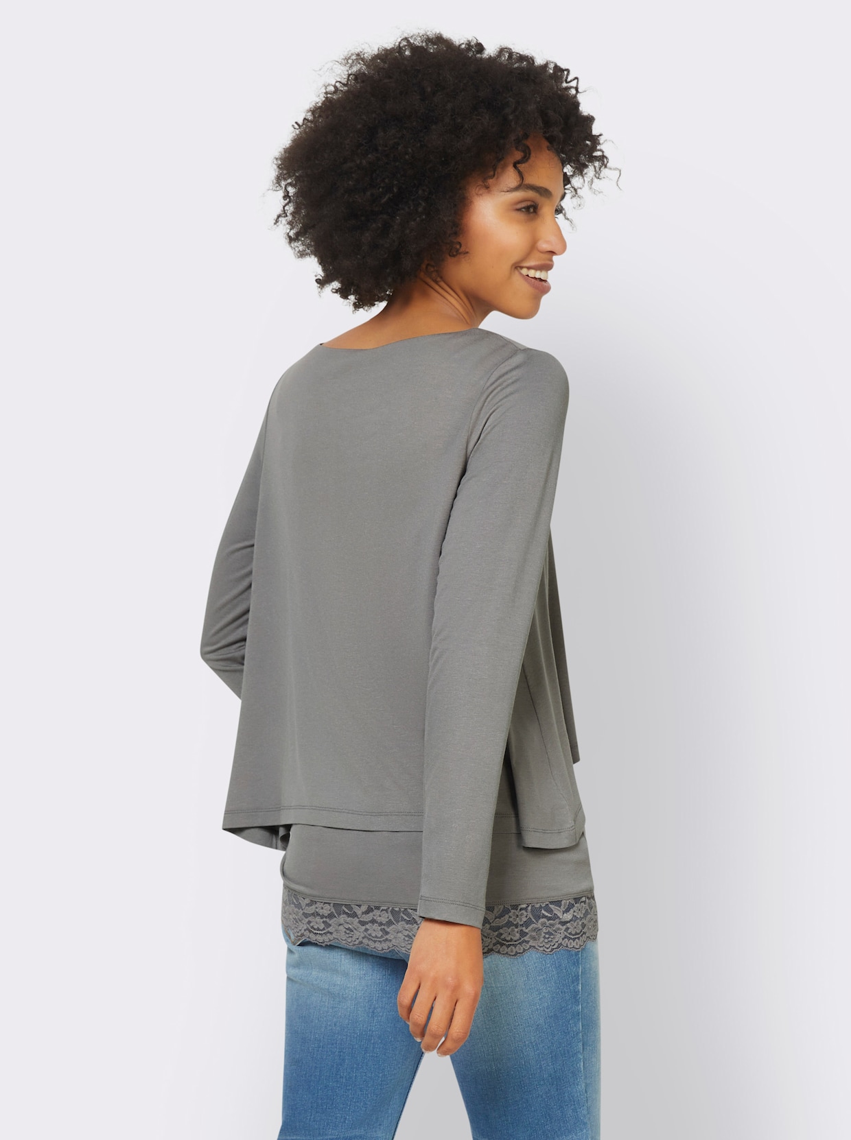 heine Langarmshirt - grau