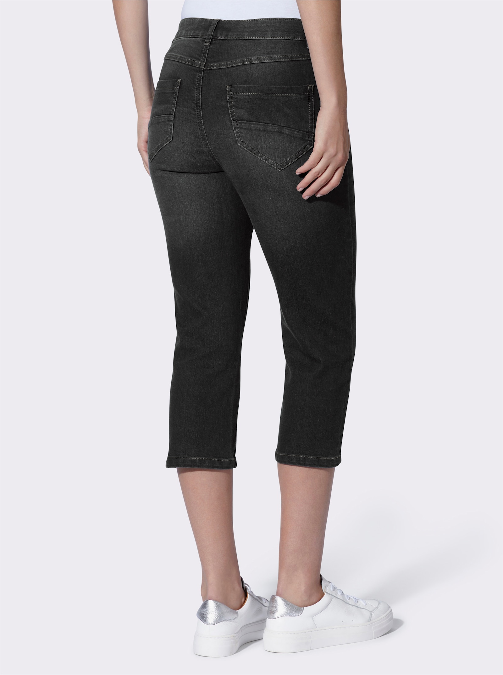 heine Caprijeans im 5-Pocket-Stil - black denim