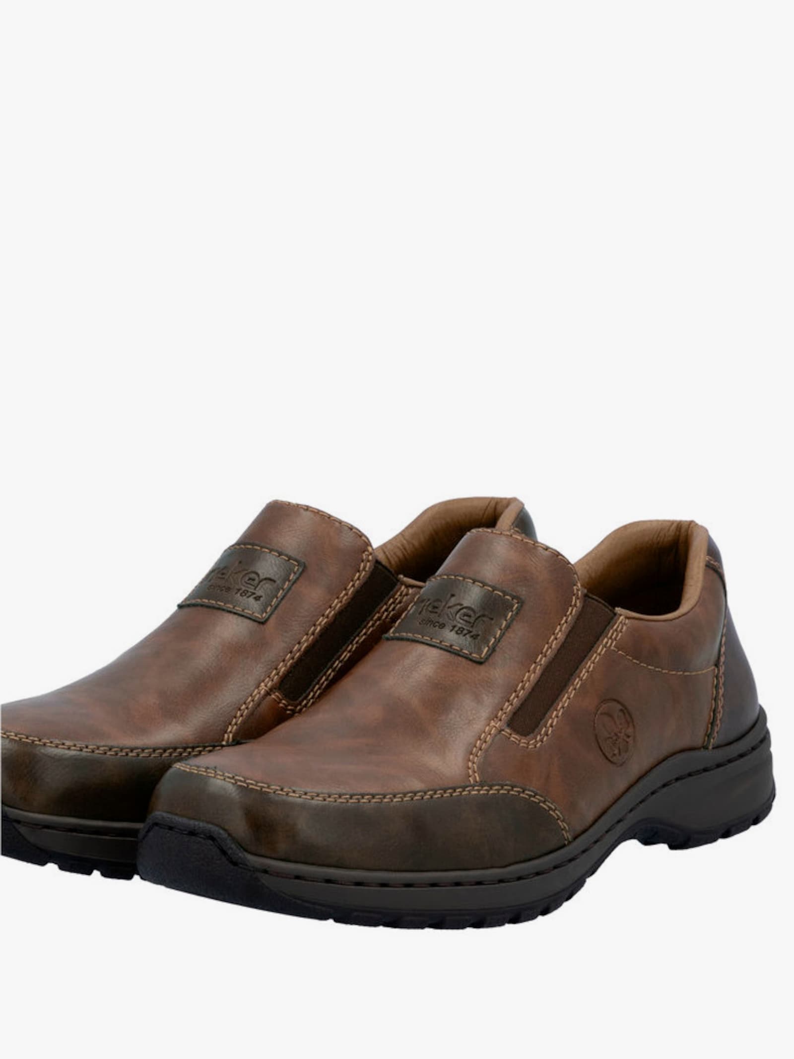 Rieker Slipper mit Wechselfußbett - braun