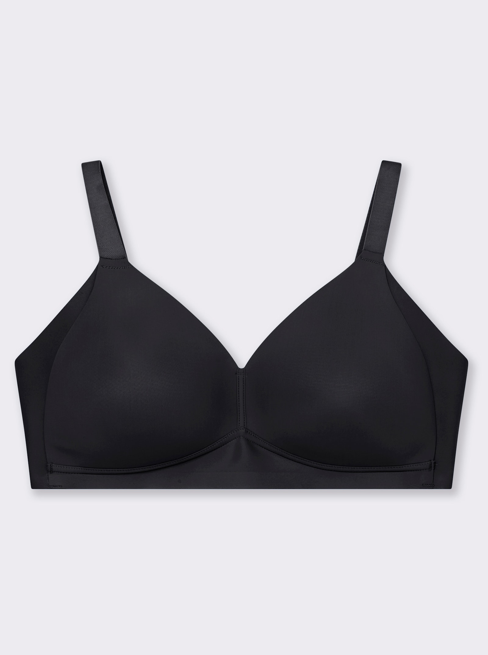 Naturana T-Shirt-BH ohne Bügel - schwarz