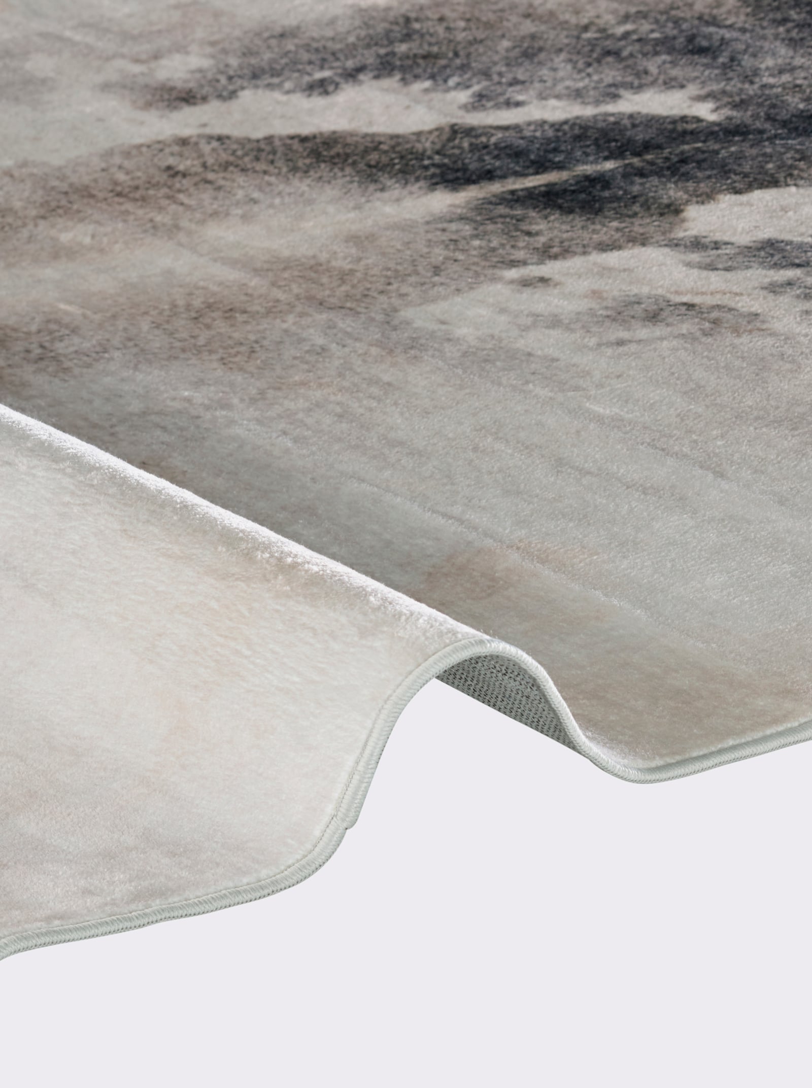 Impressionen Teppich - natur-schwarz