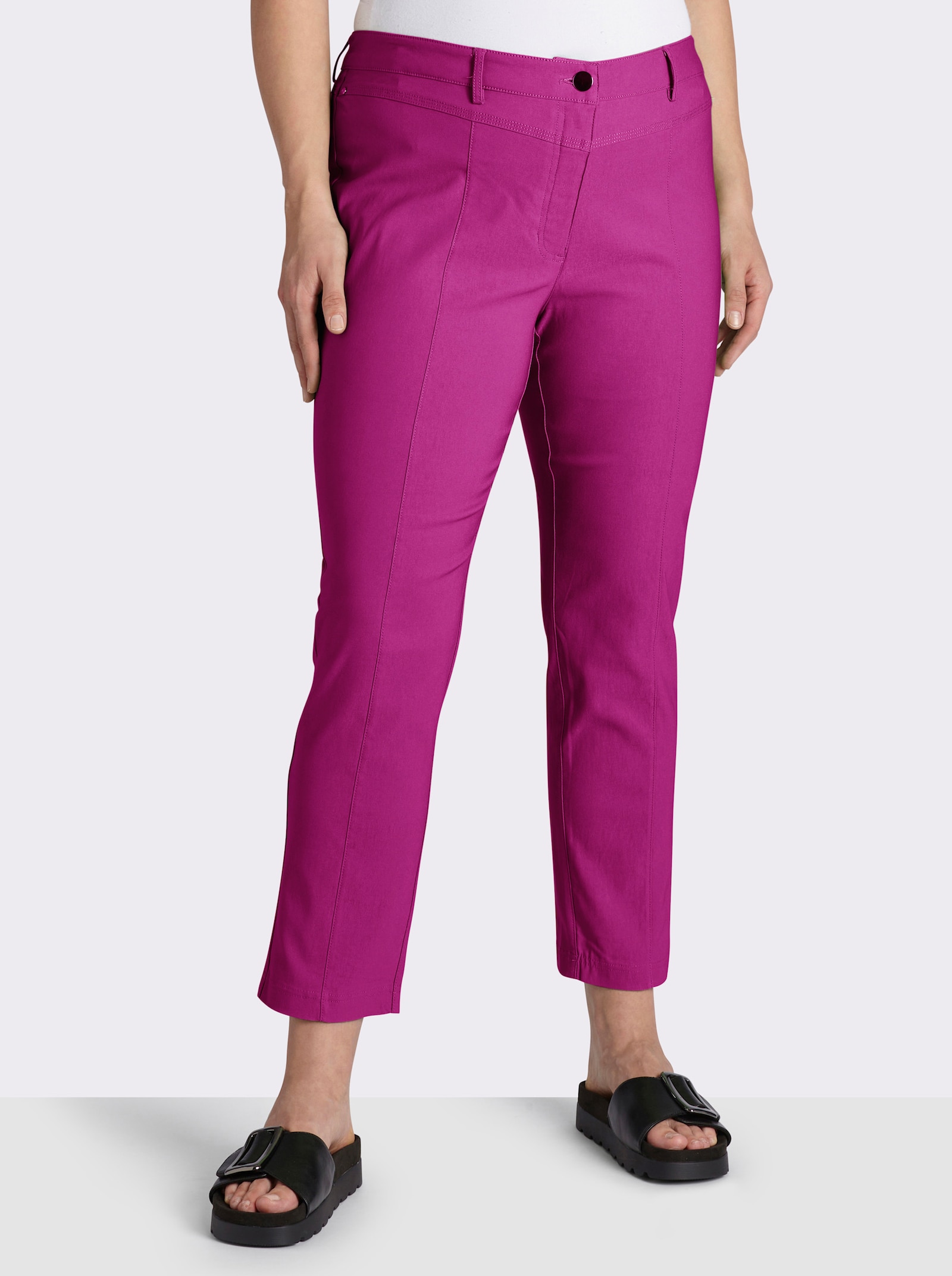 Bengalinhose mit aufgesetzten Gesäßtaschen - magenta