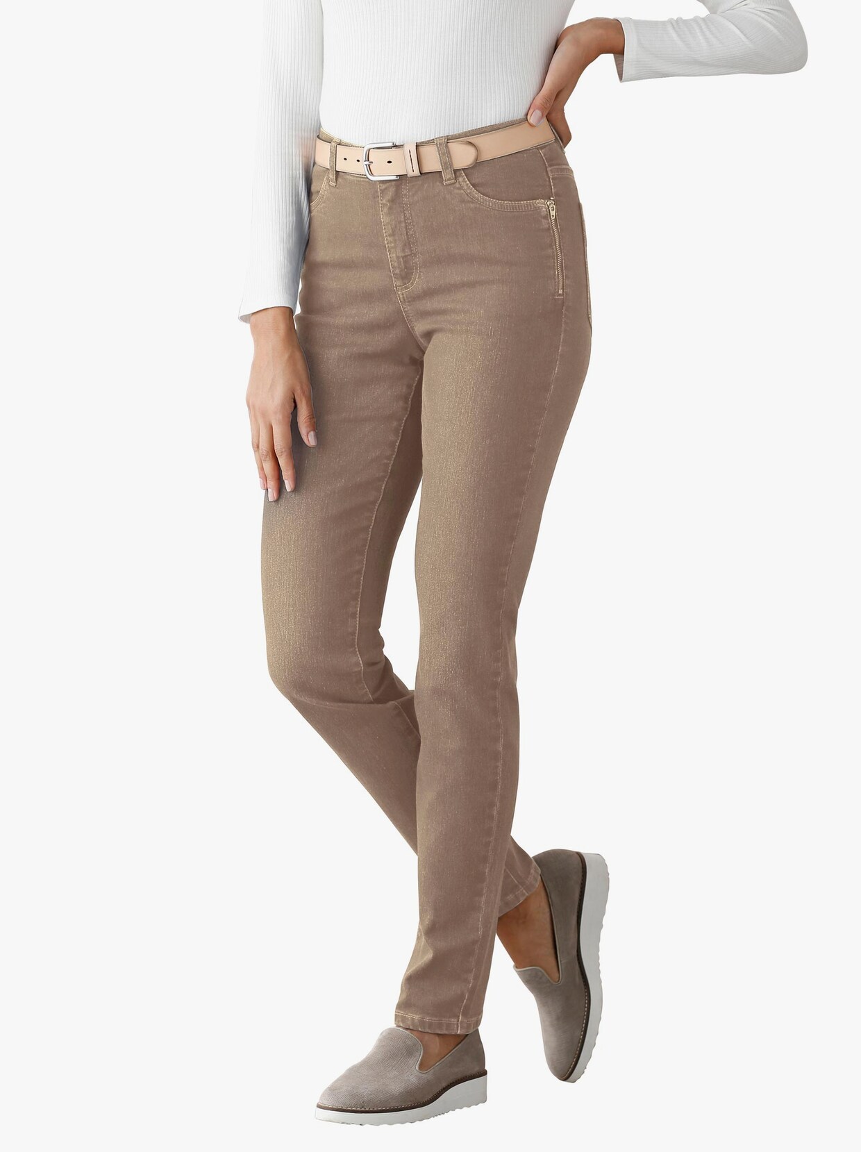 Jeans - taupe