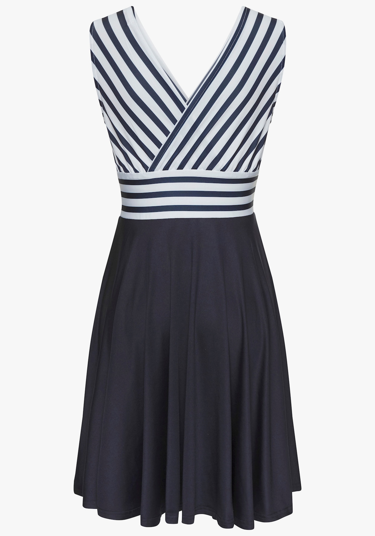 LASCANA Zomerjurk - wit/navy gestreept