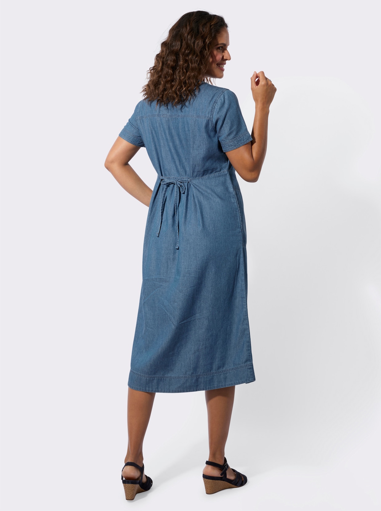 Jeanskleid - blue-bleached