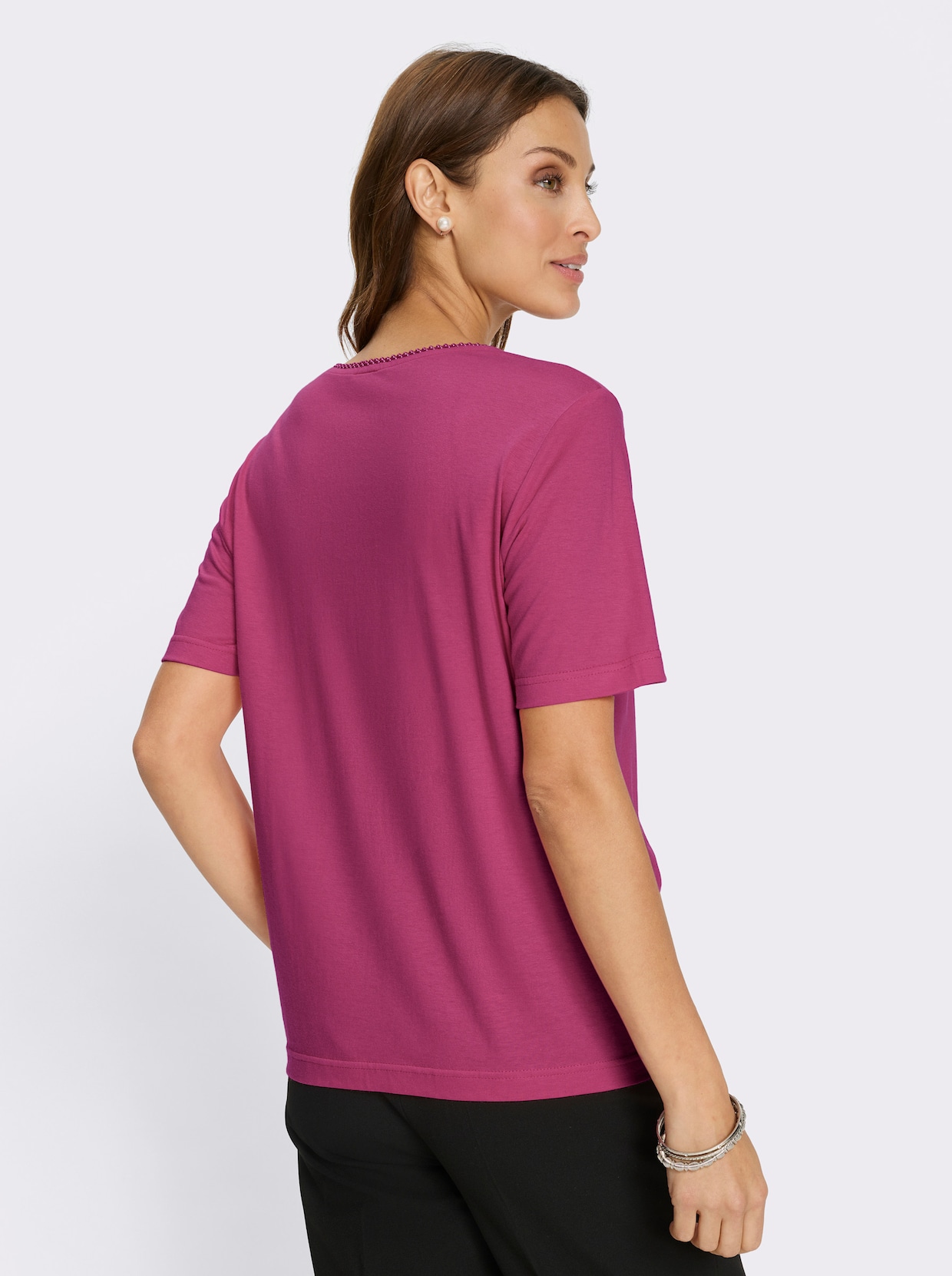 Kurzarmshirt - magenta