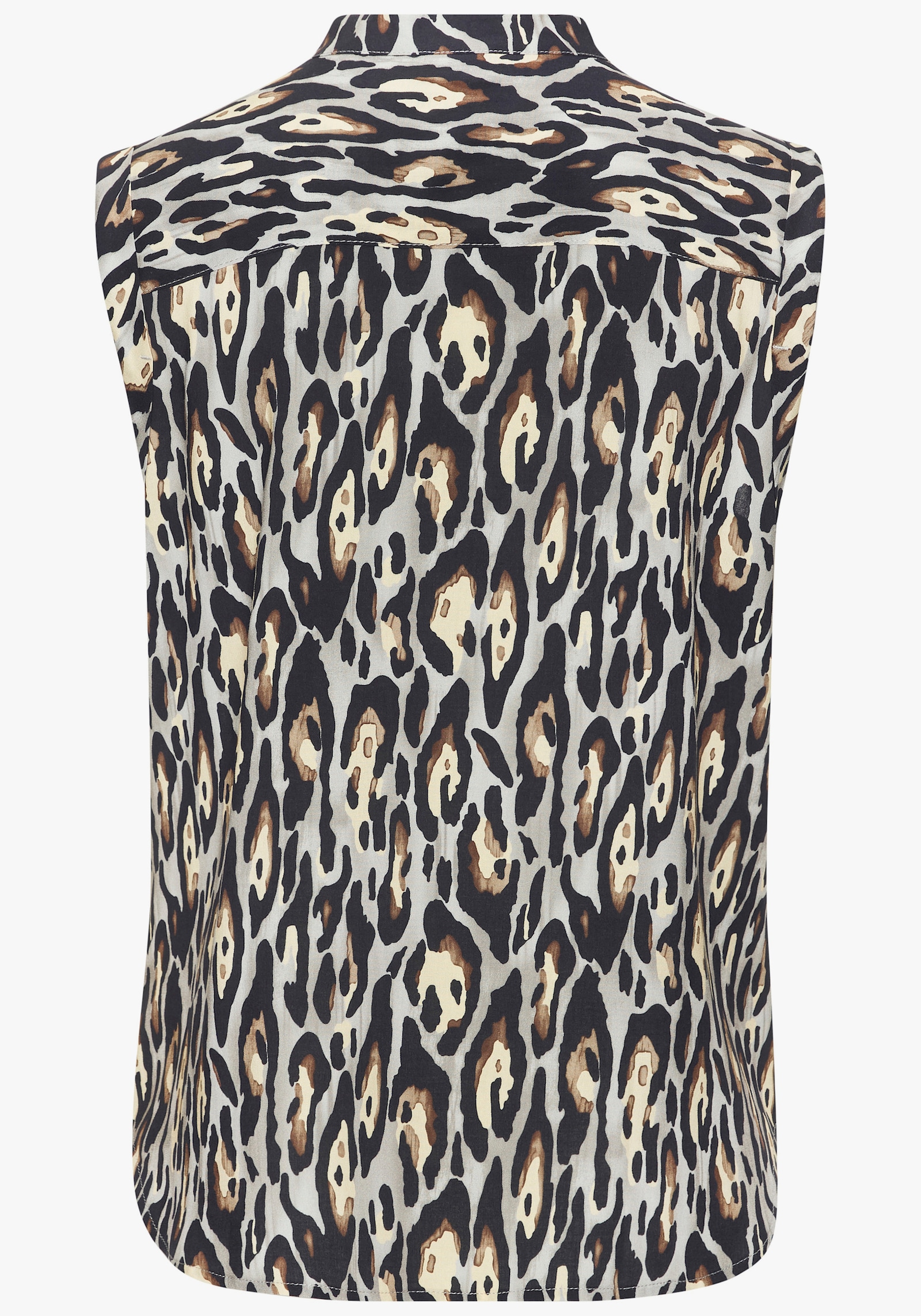 LASCANA Druckbluse - schwarz-grau-gelb bedruckt