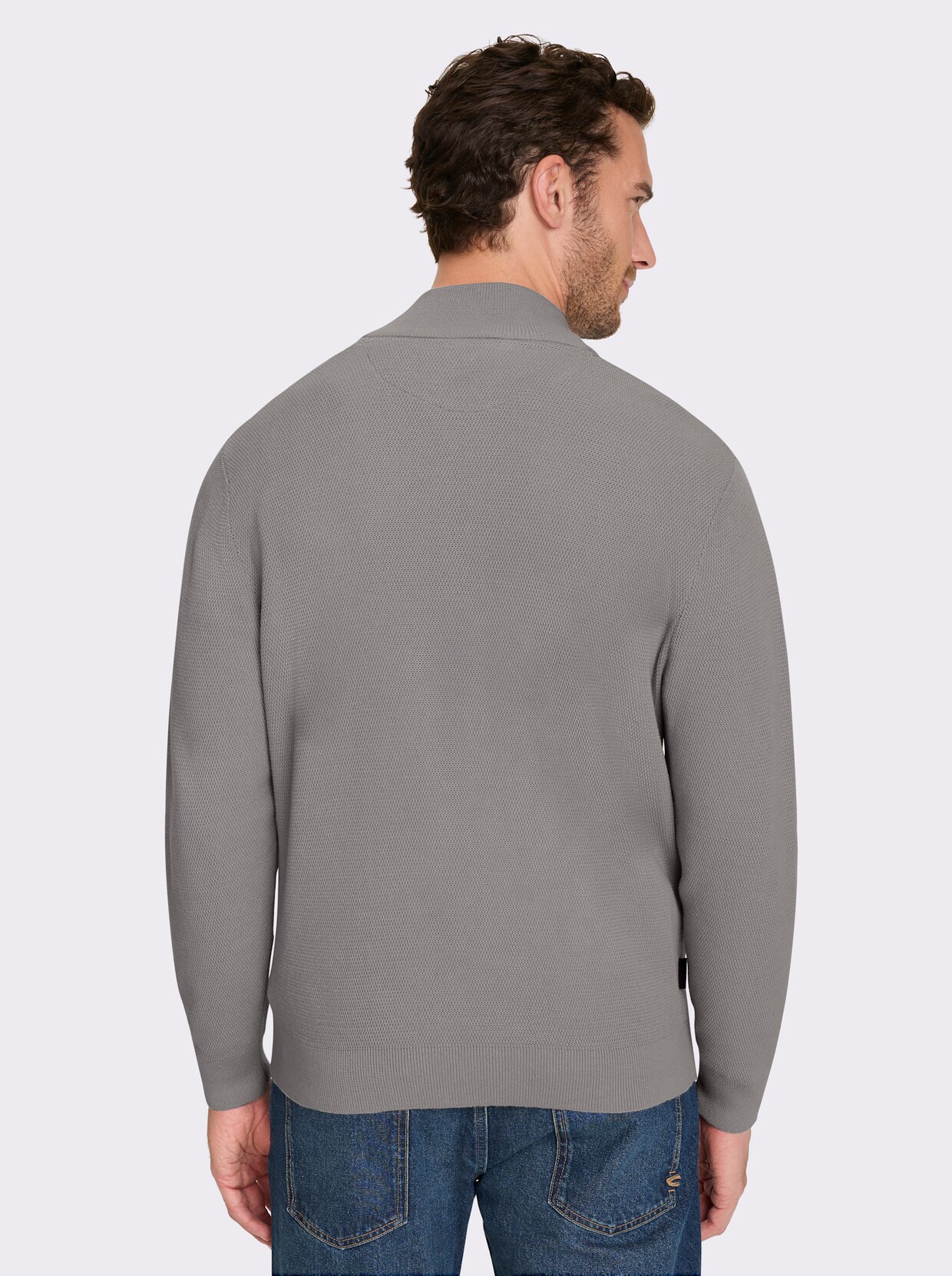 Marco Donati Shirtjacke - steingrau-marine