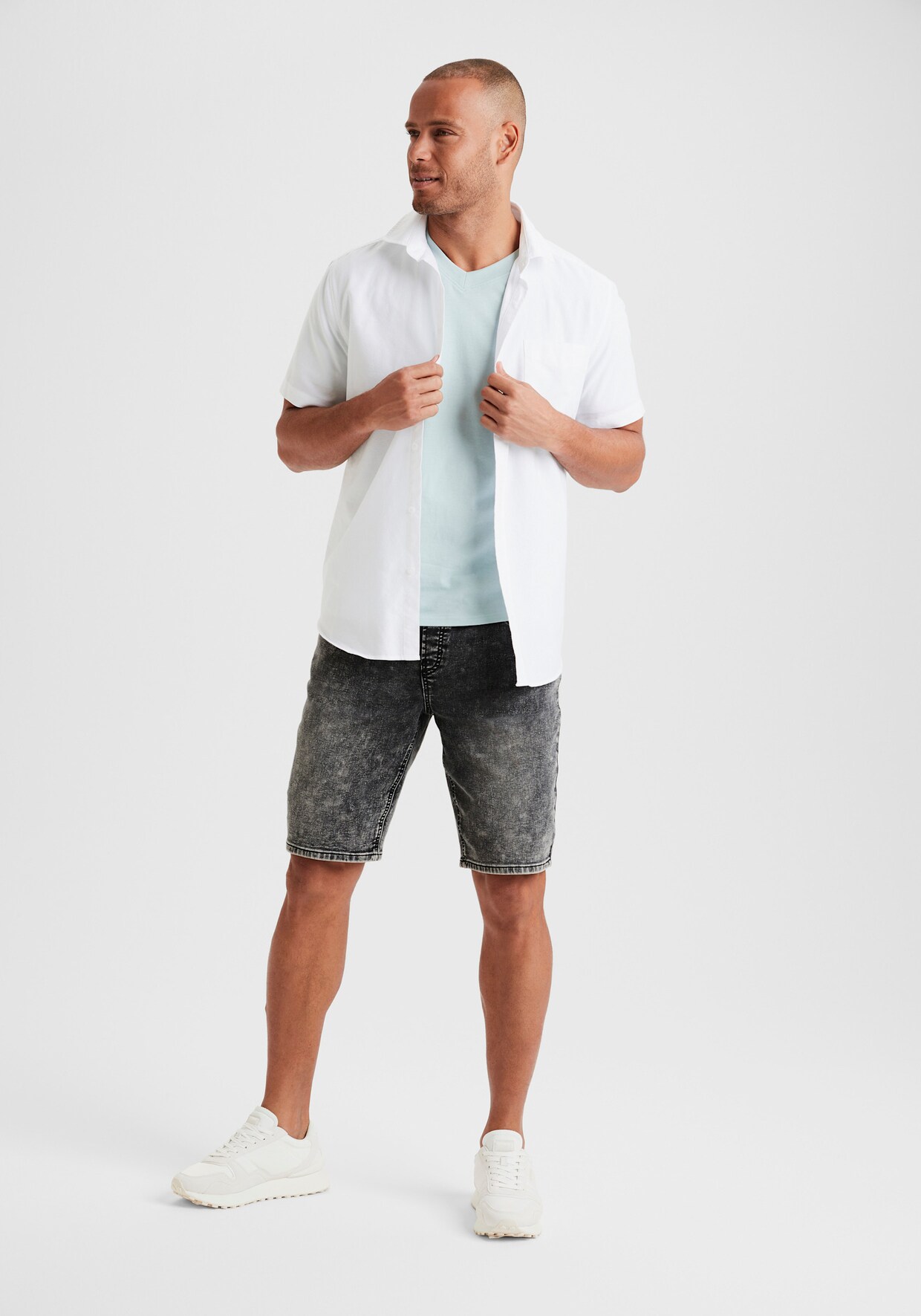 Buffalo Jeansshorts - black/moonwashed